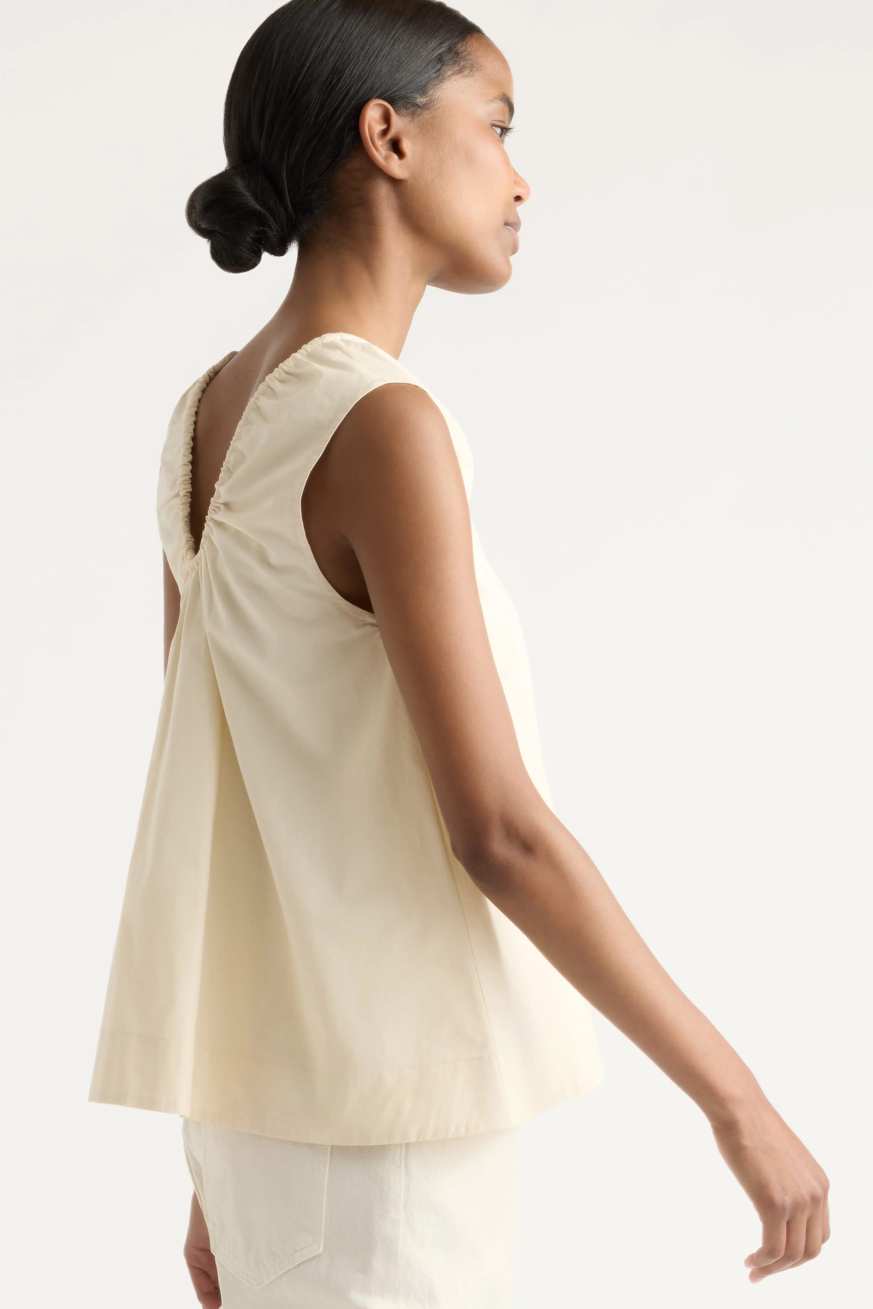 Abby Organic Cotton U-Neck Top - Image 4