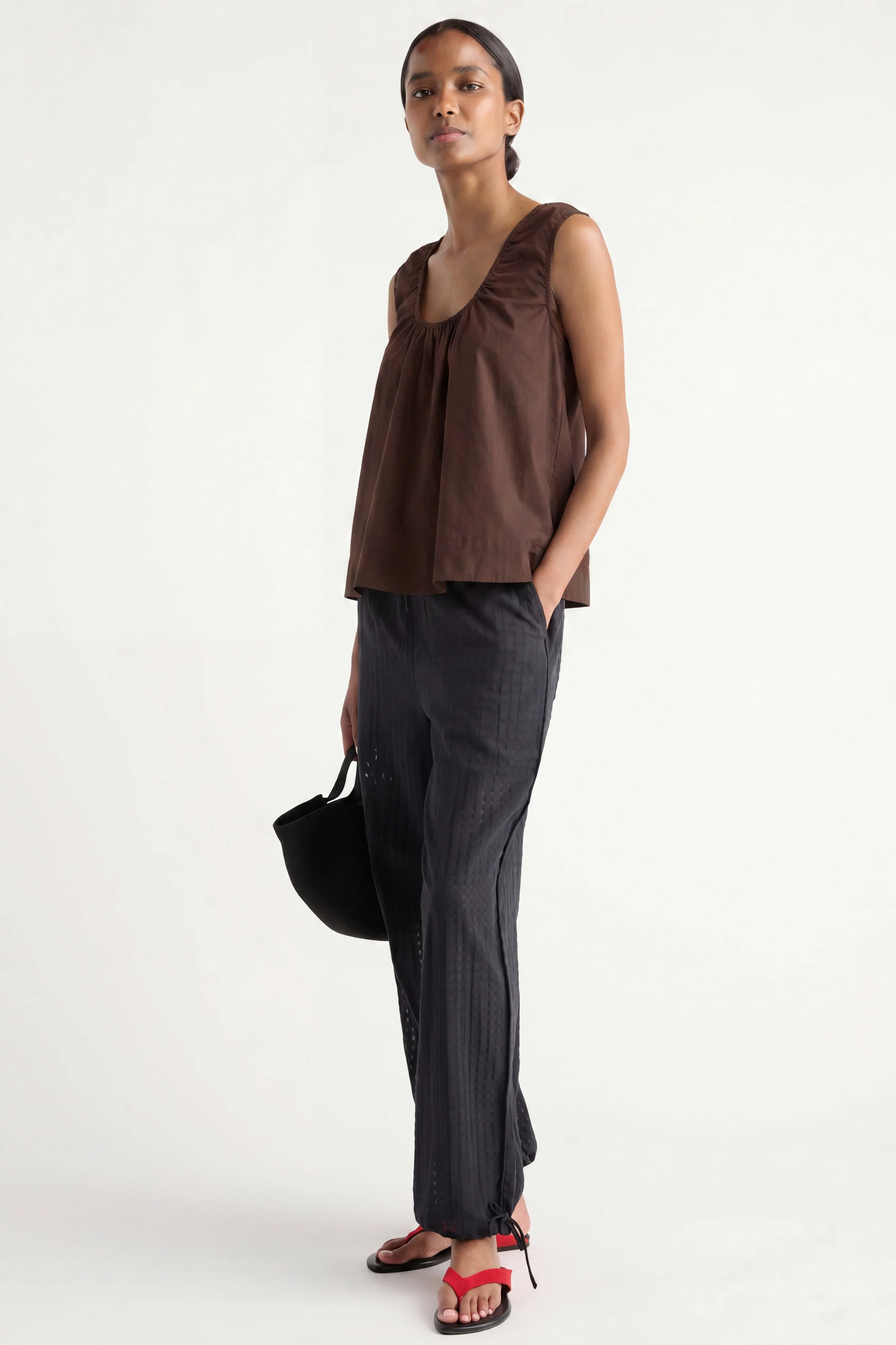 Abby Organic Cotton U-Neck Top - Image 5