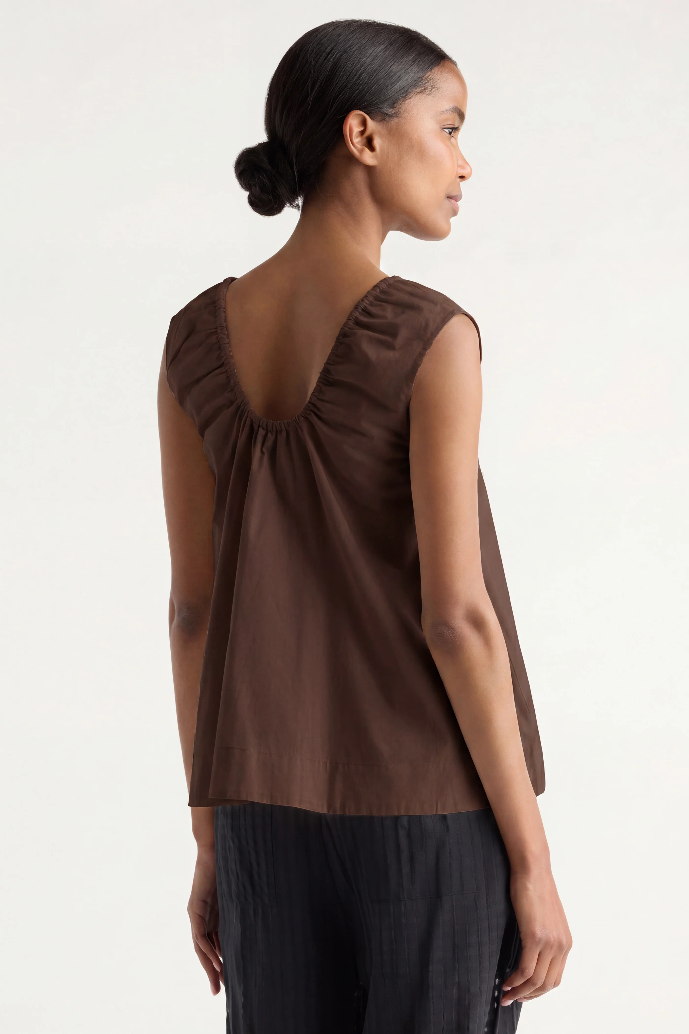 Abby Organic Cotton U-Neck Top - Image 6