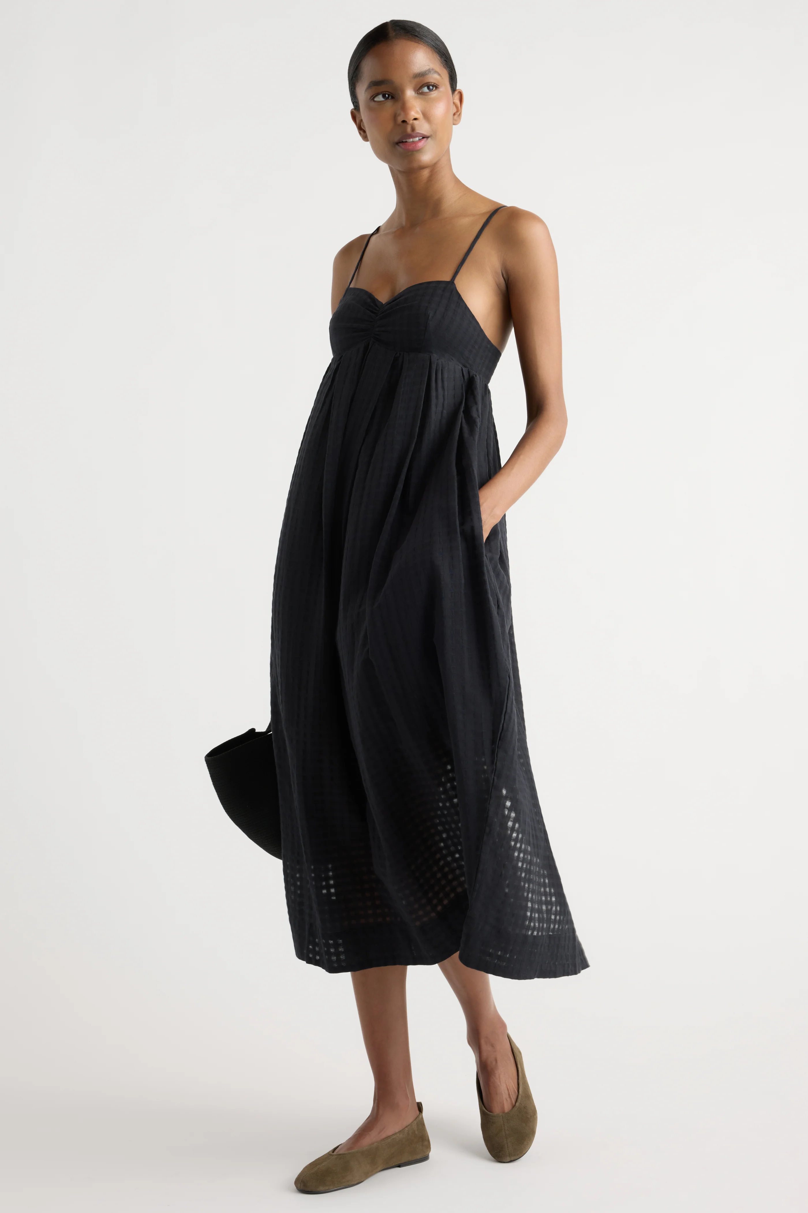 Afrodita Sweetheart Gingham Maxi Dress - Image 4