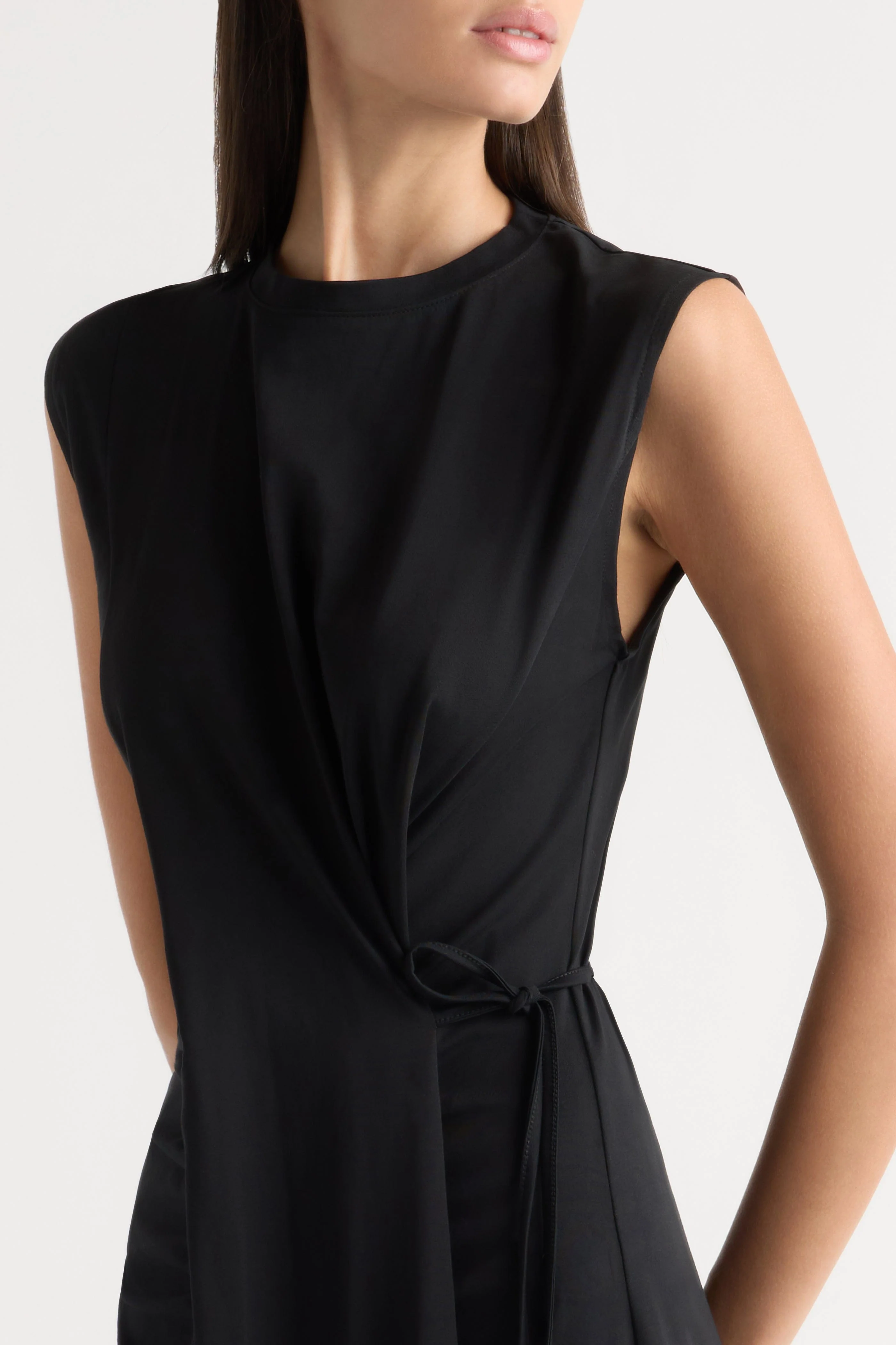 Agnes Twist-Drape Jersey Dress - Image 5