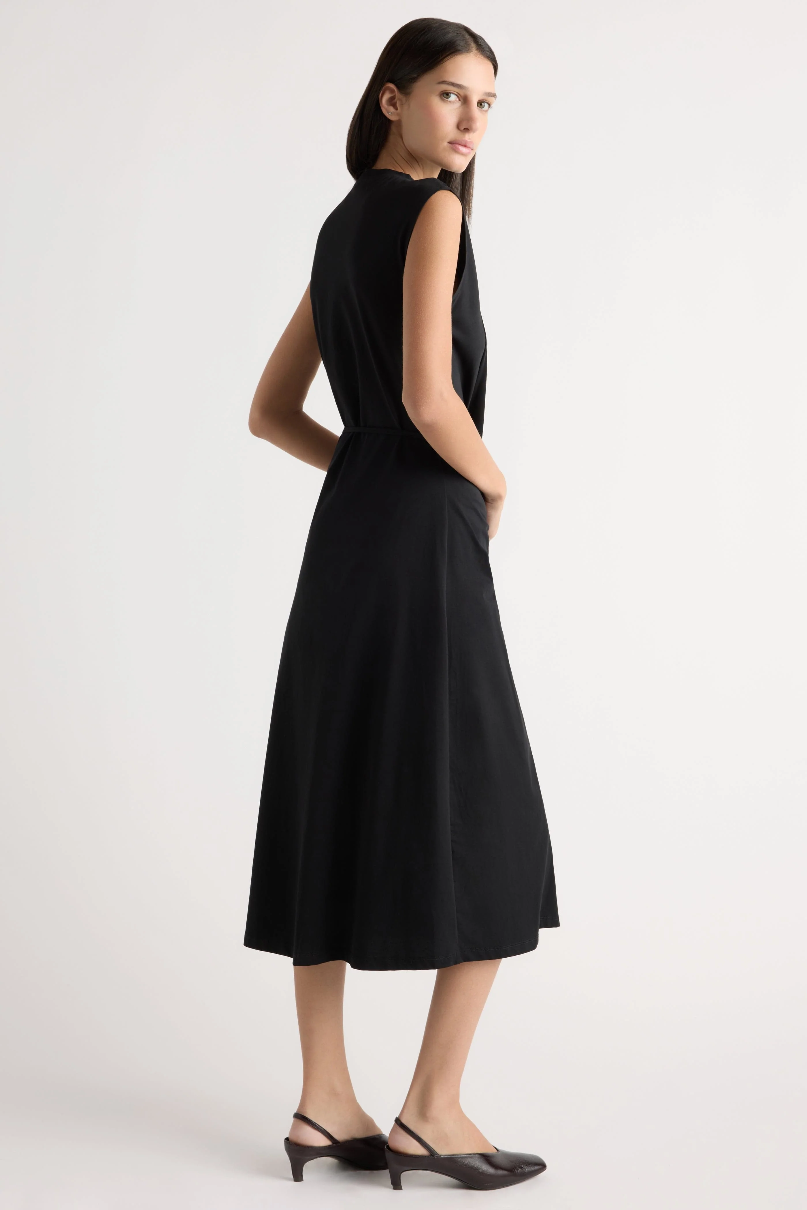 Agnes Twist-Drape Jersey Dress - Image 6