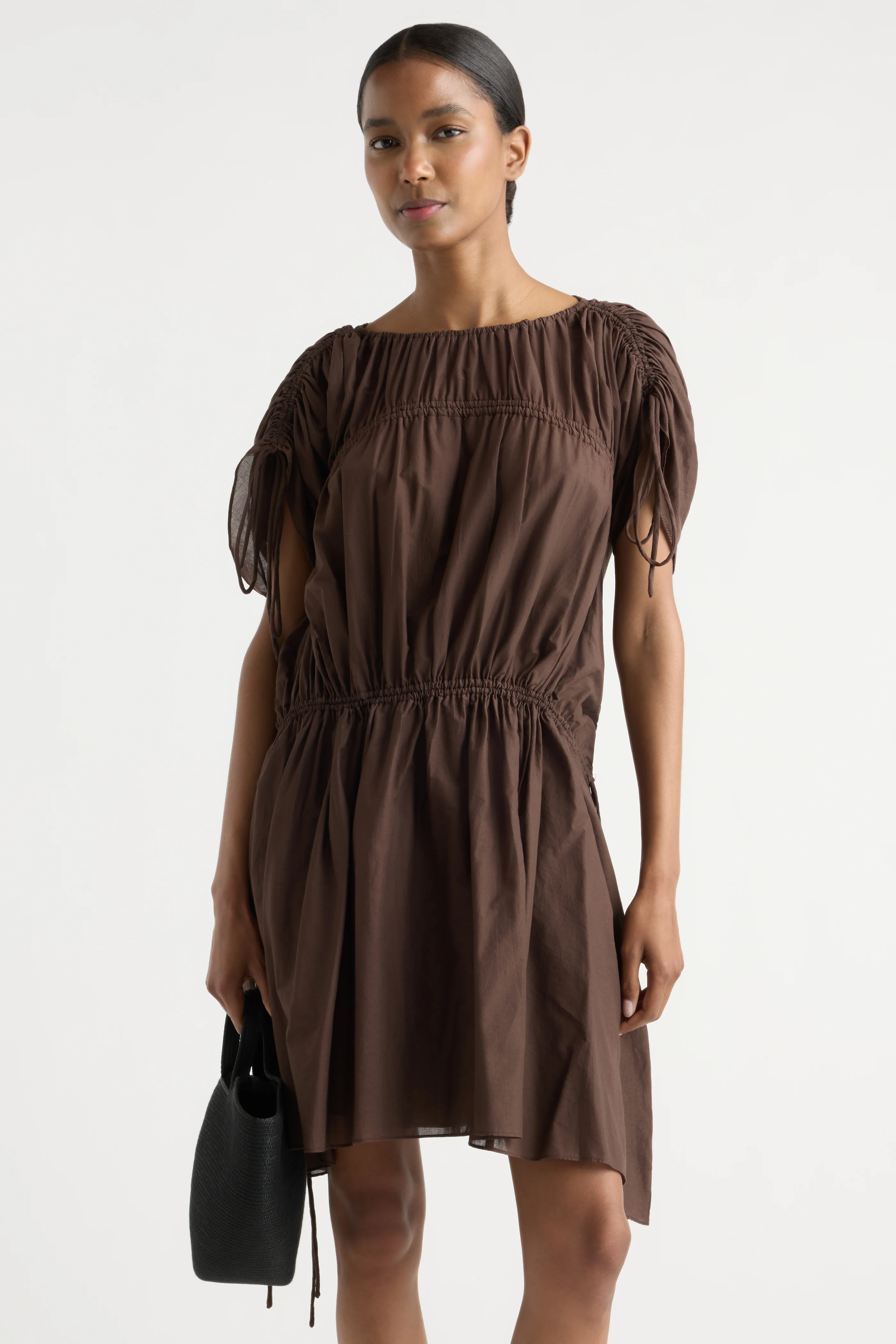 Akemi Tie-Shoulder Organic Cotton Dress - Image 5