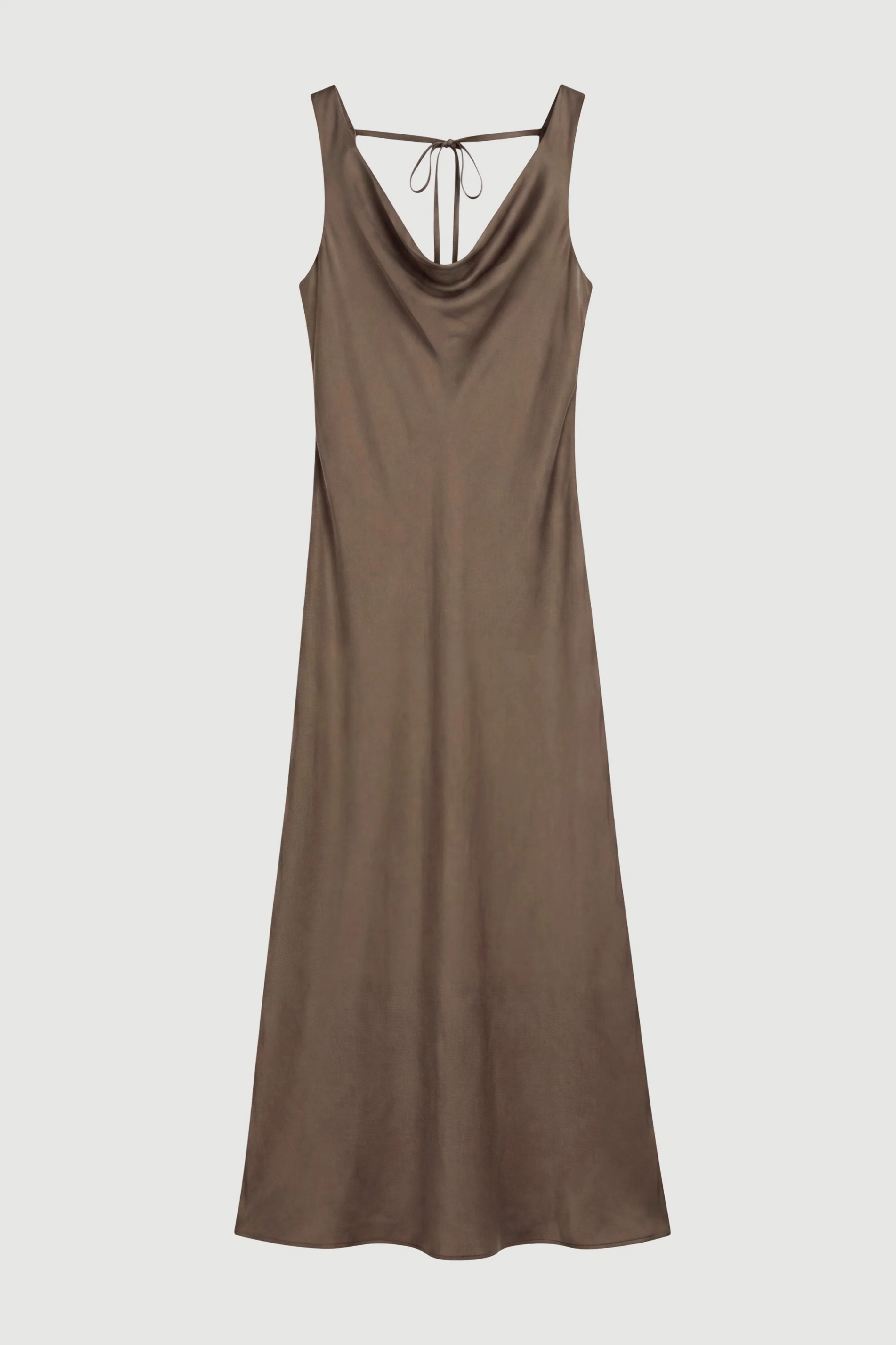 Anais Twist-Shoulder Cowl-Neck Dress - Image 11
