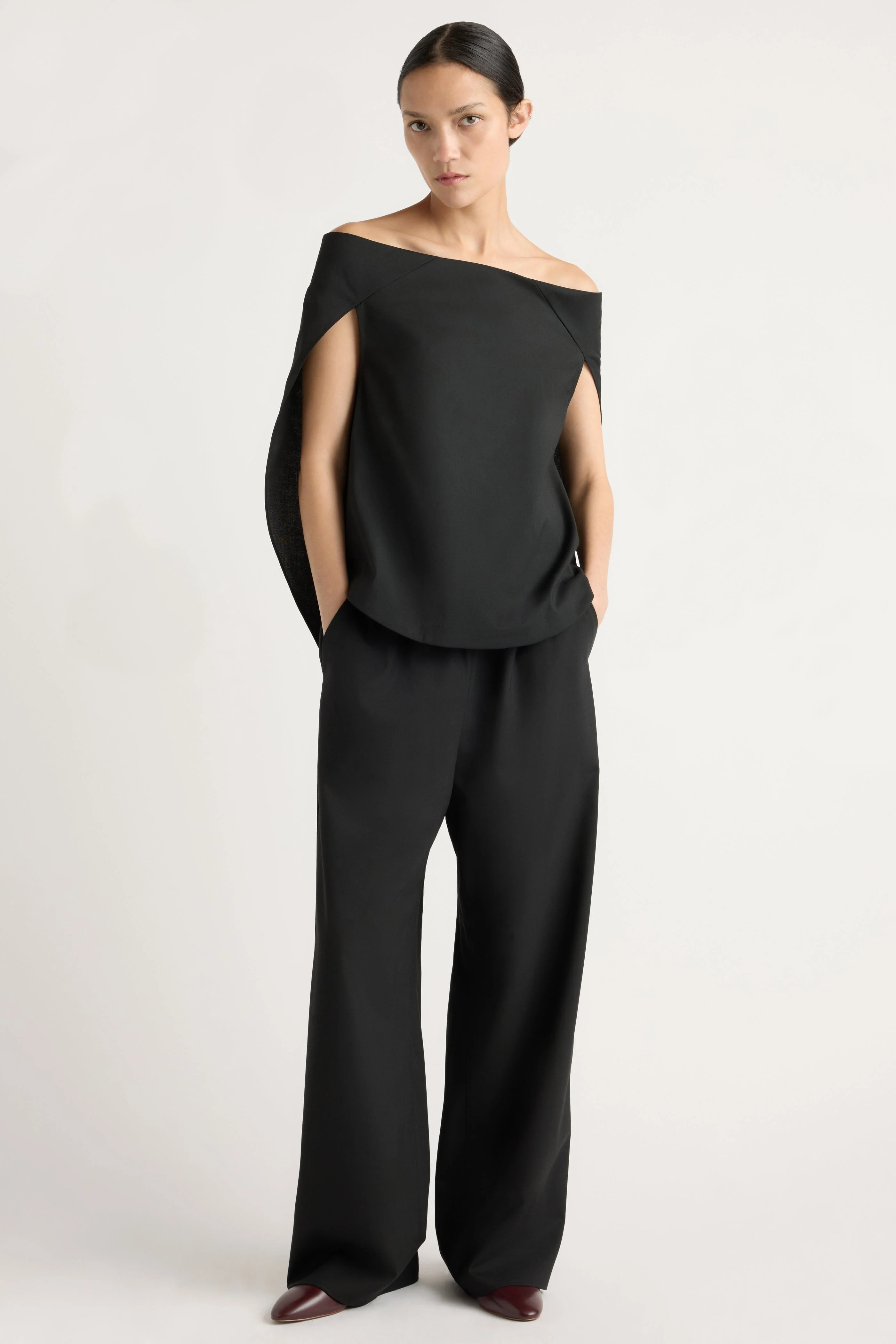 Angeli Off-Shoulder Back-Drape Blouse - Image 3