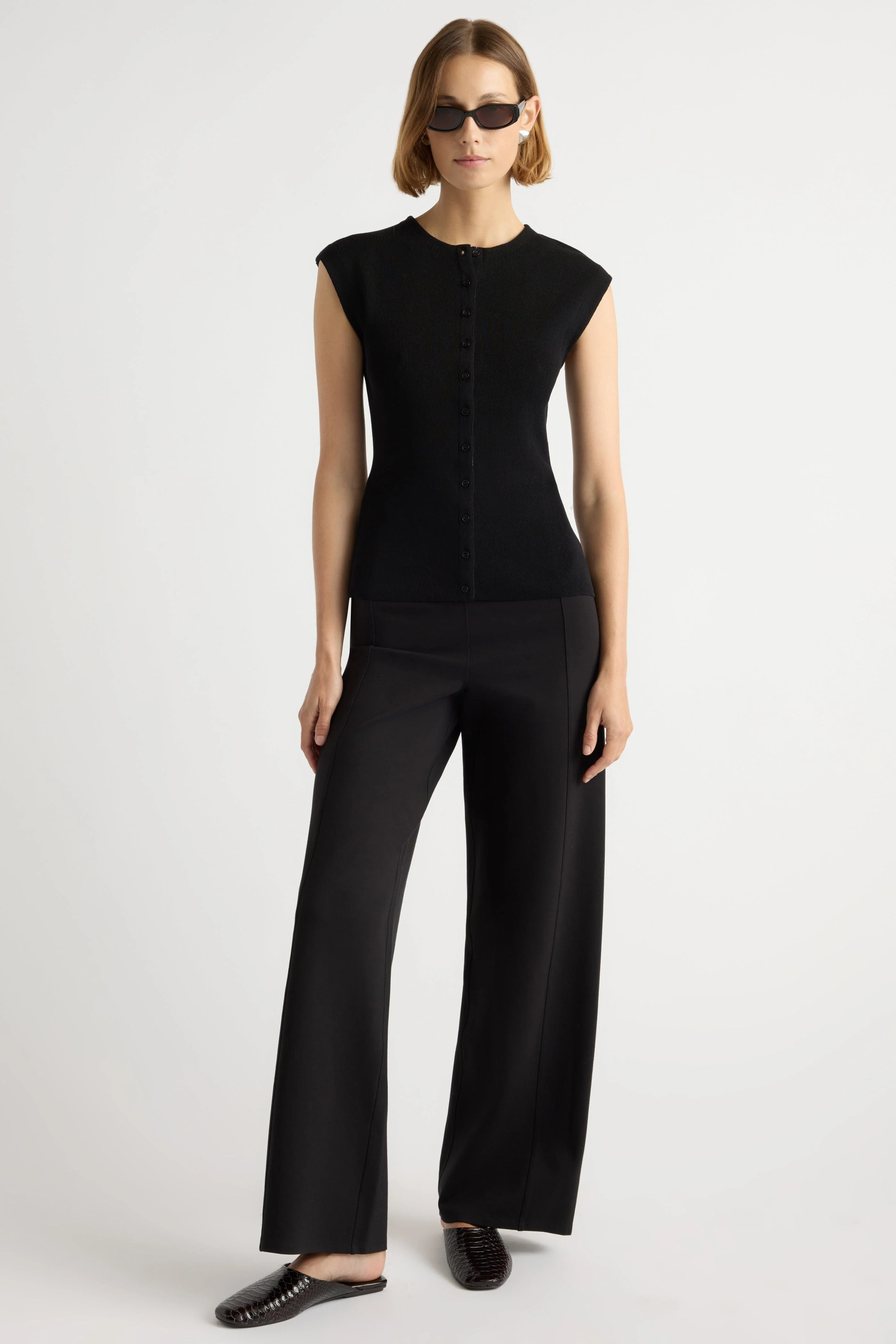 Anh Wide-Leg Ponte Stretch Pant - Image 2