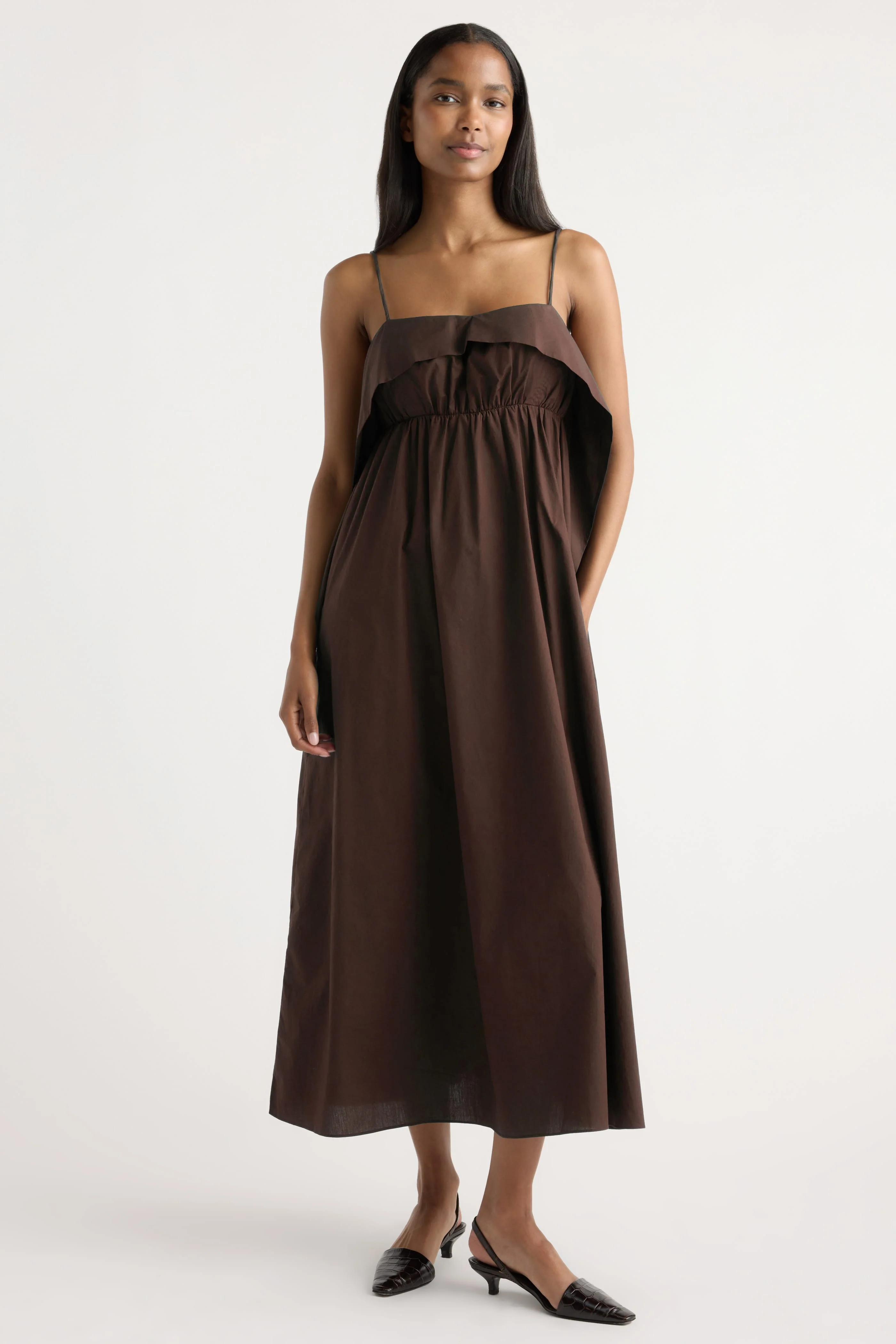 Astrid Organic Cotton Foldover Dress - Image 2