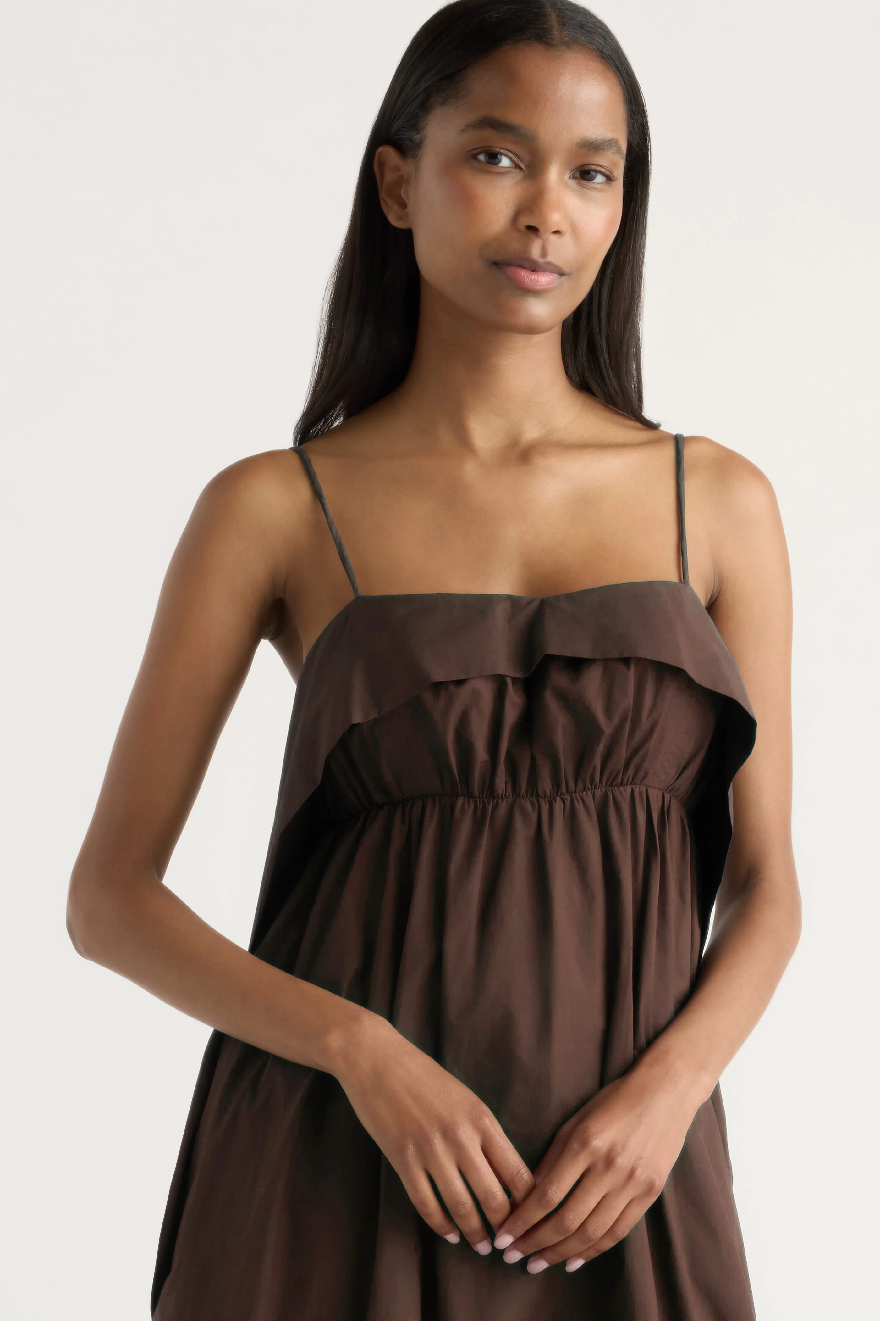 Astrid Organic Cotton Foldover Dress - Image 5