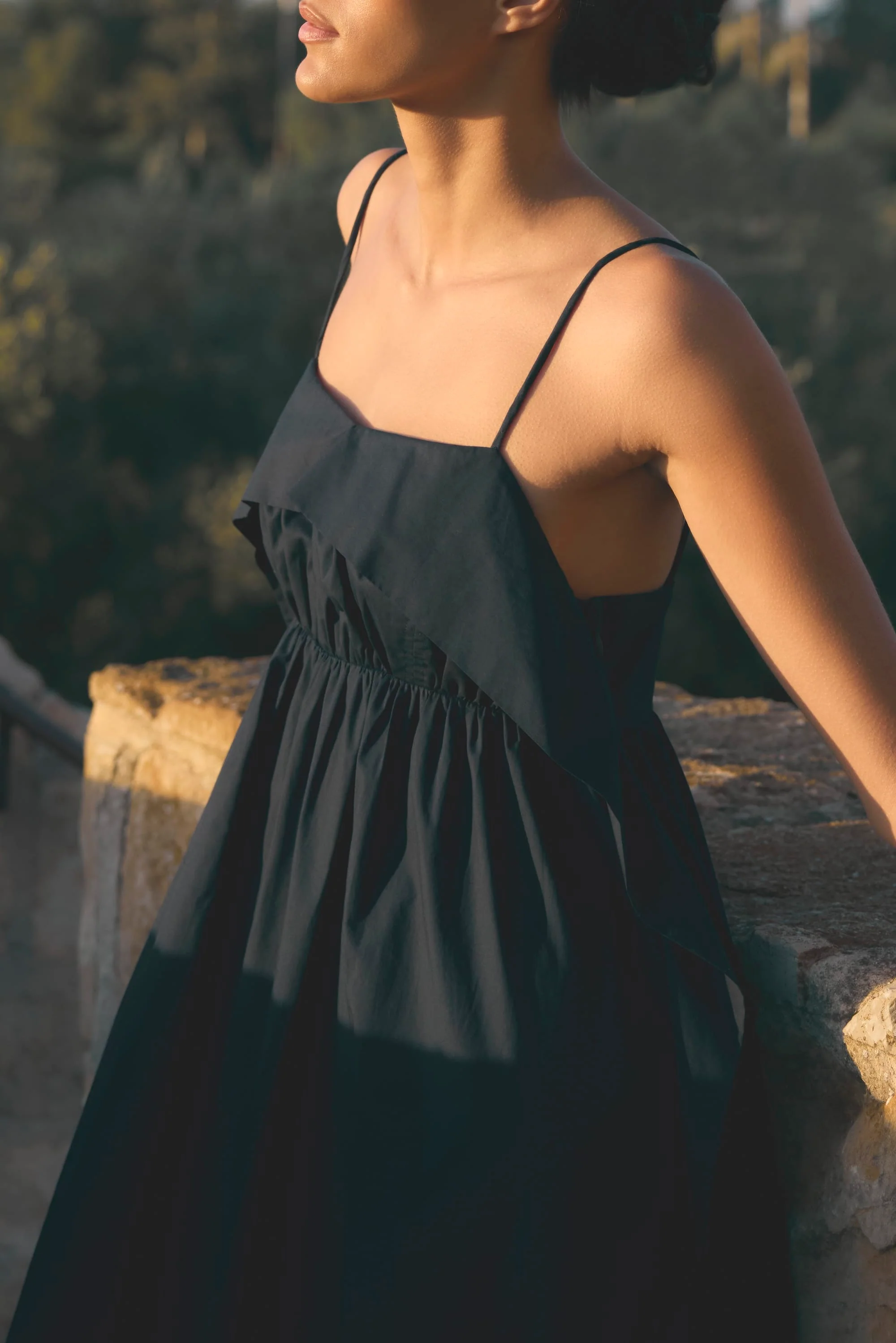 Astrid Organic Cotton Foldover Dress - Image 6