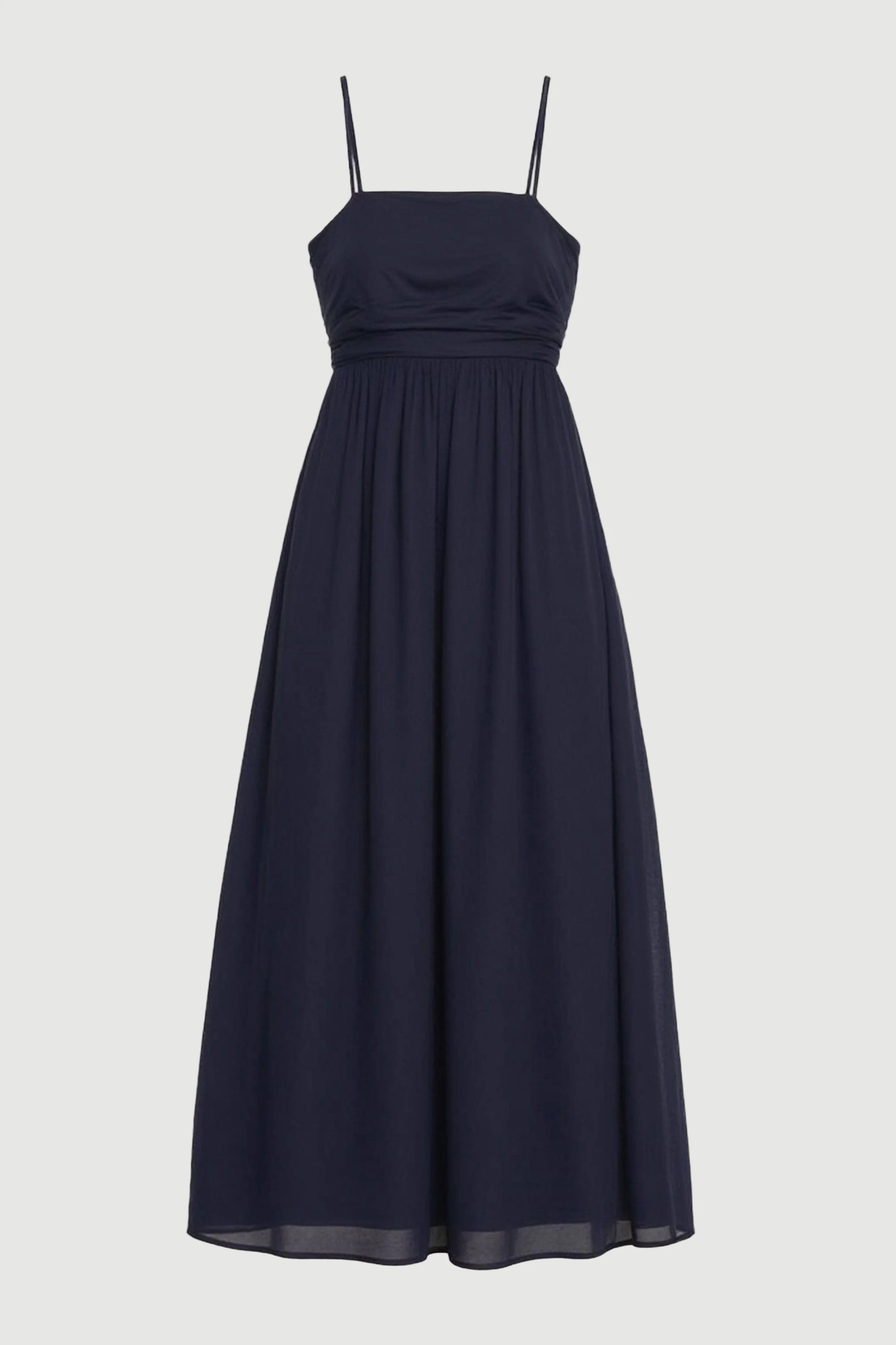 Aurora Ruched Organic Cotton Maxi Dress - Image 8