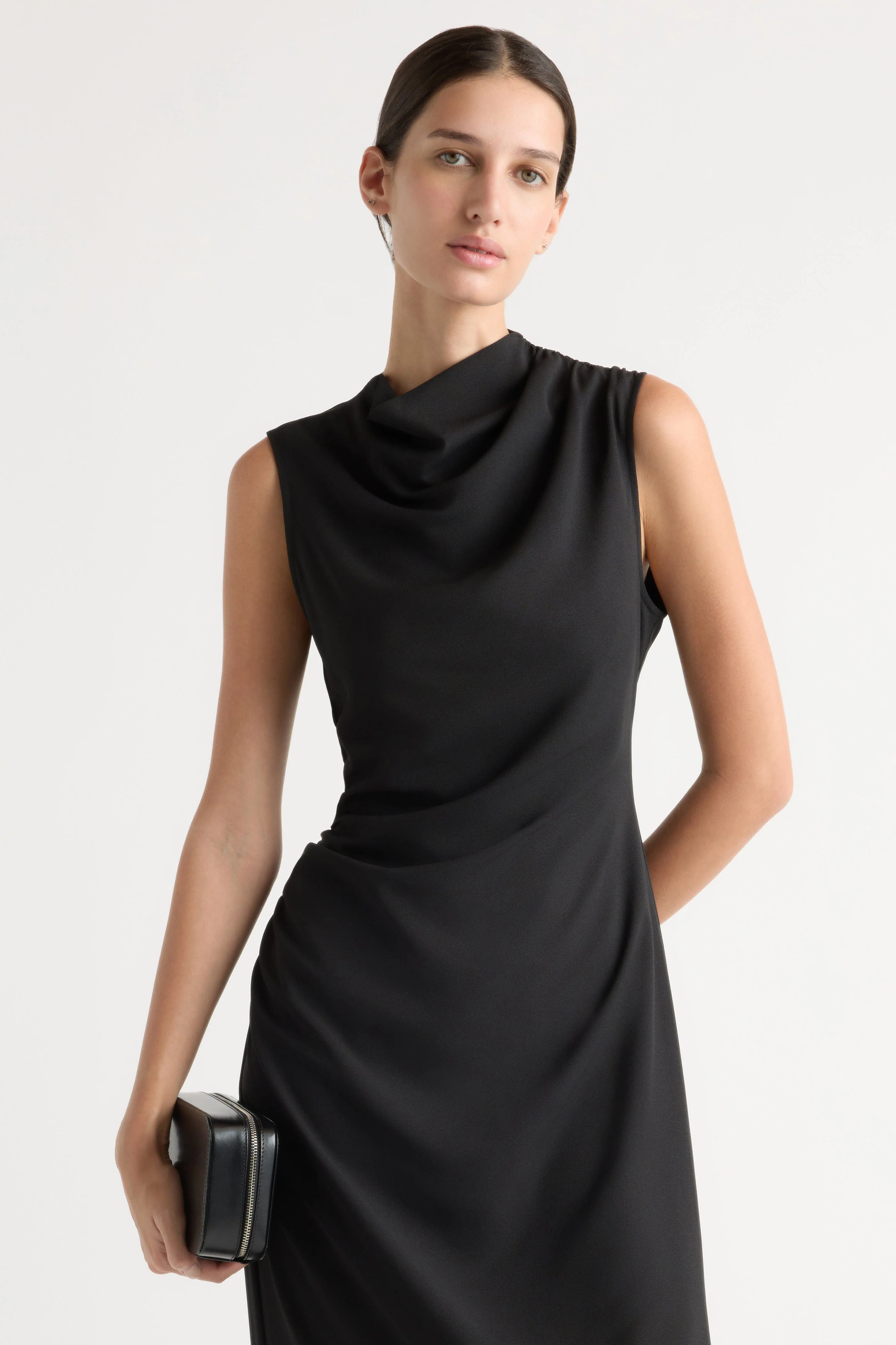 Ayelet Gathered-Neck Dress - Image 3
