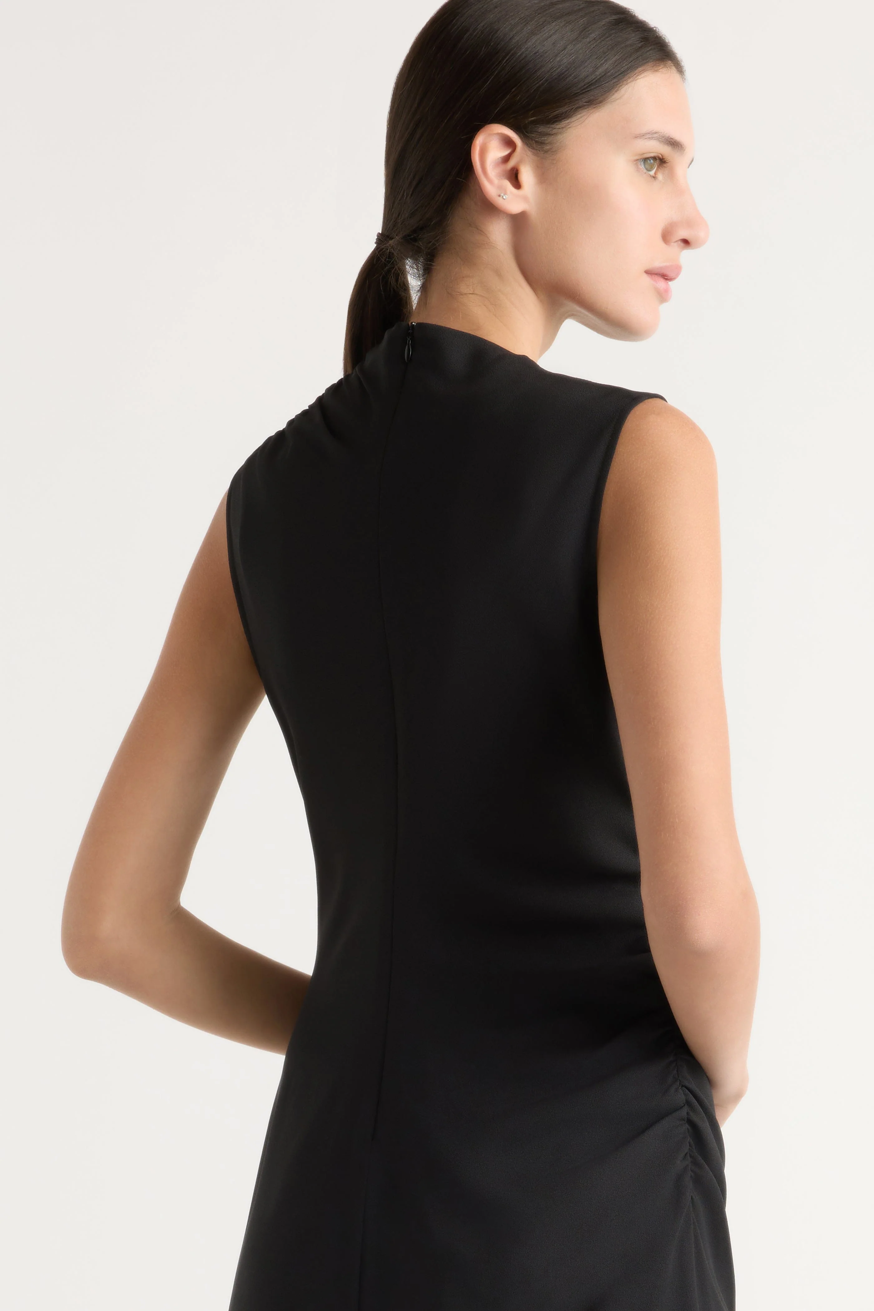 Ayelet Gathered-Neck Dress - Image 7