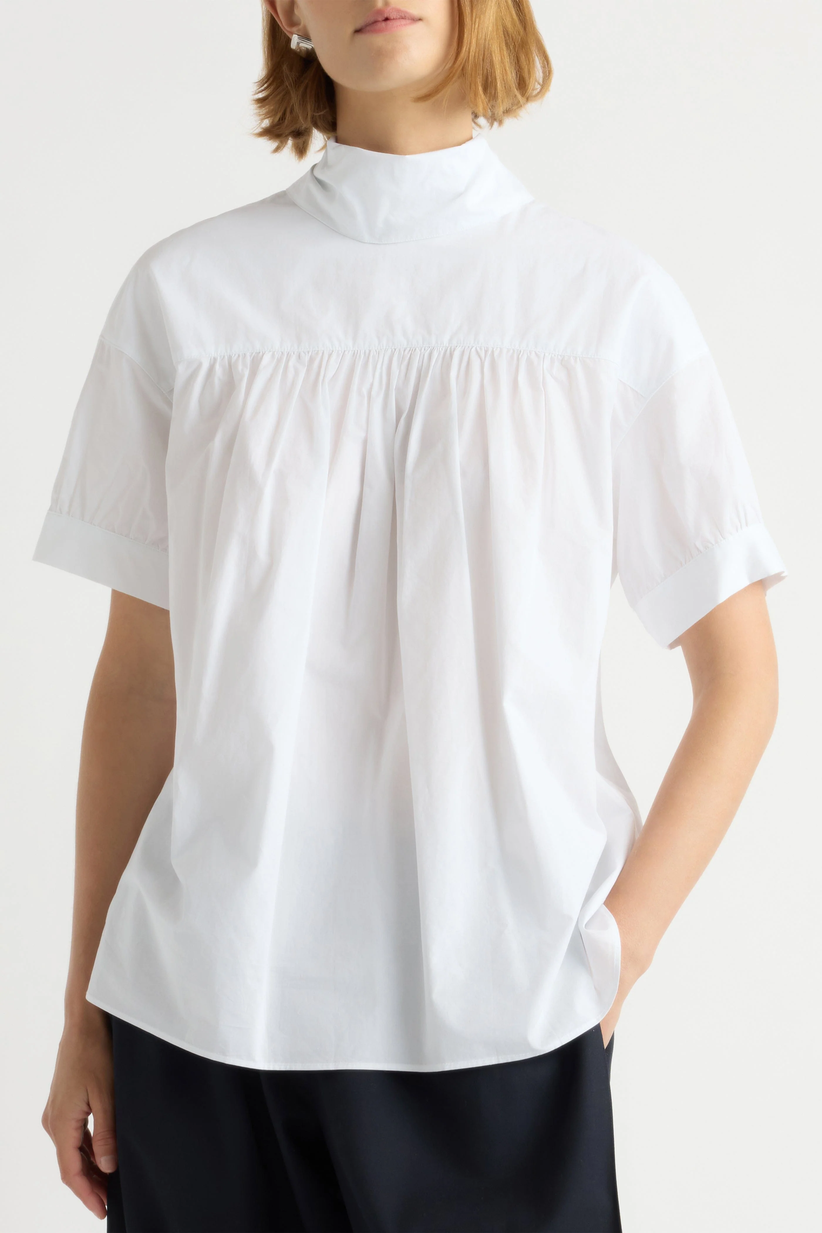 Bronte Foldover Scarf-Neck Tunic Top - Image 7