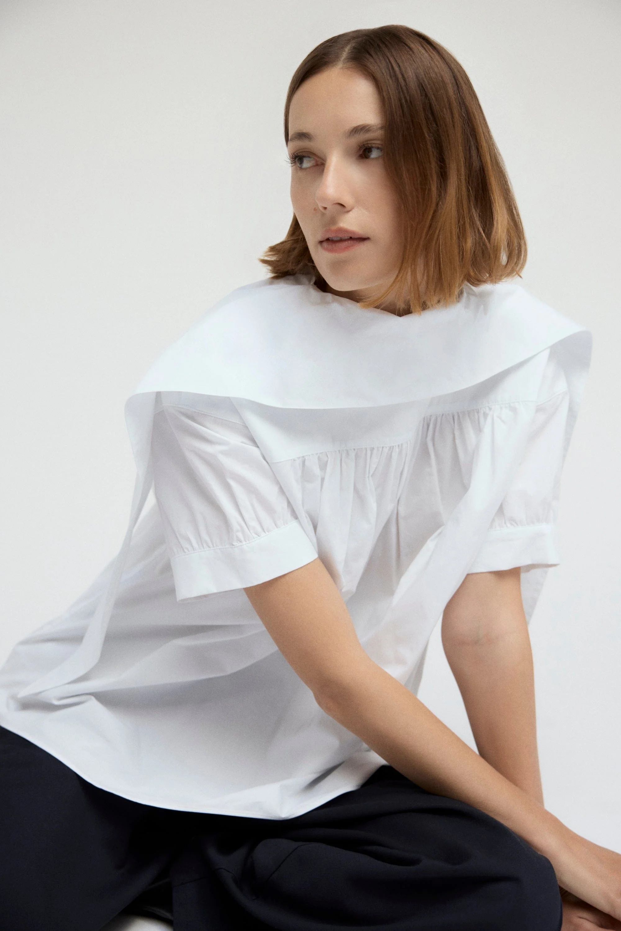 Bronte Foldover Scarf-Neck Tunic Top - Image 9