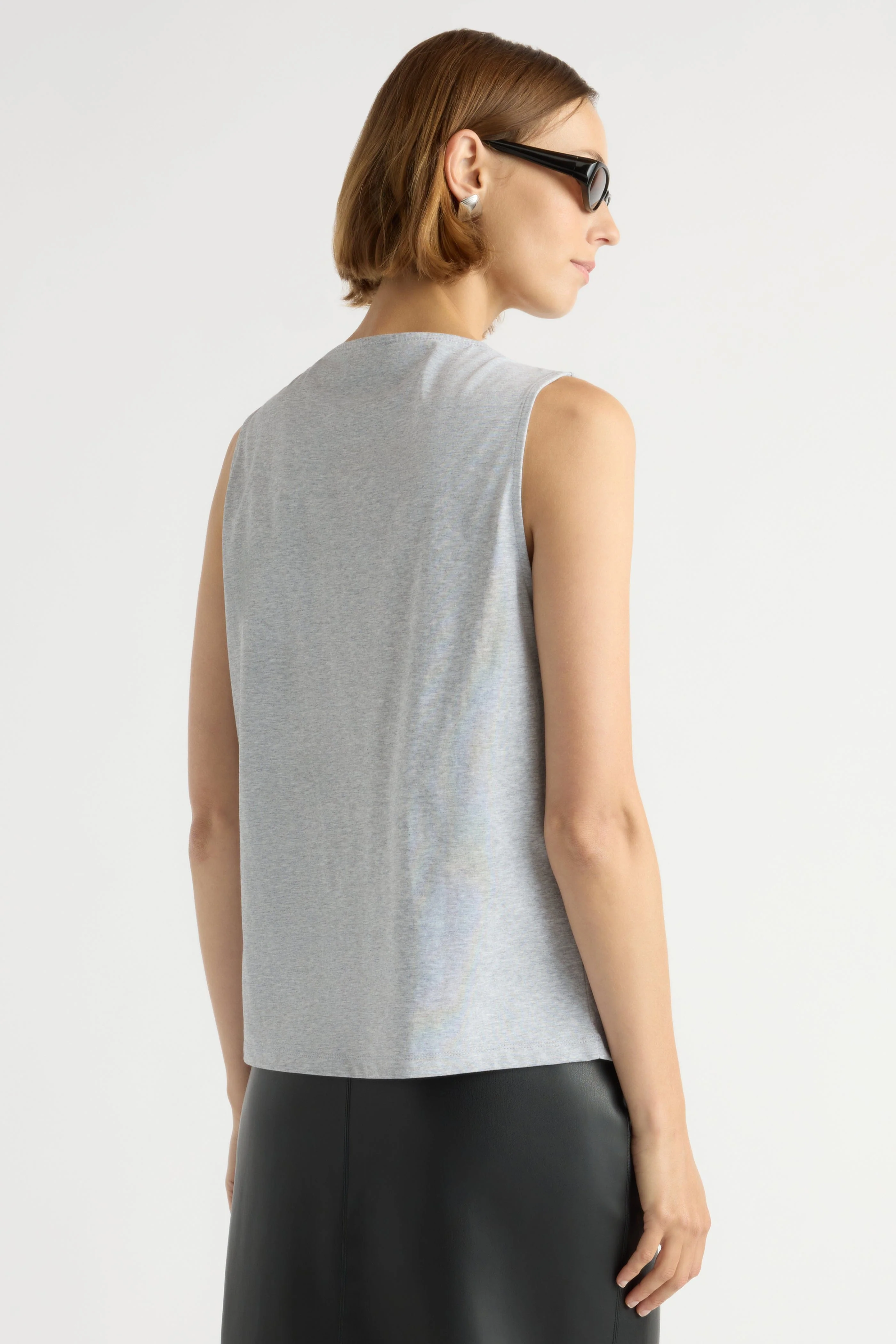 Carissa Relaxed Cowl-Neck Tank - Image 6