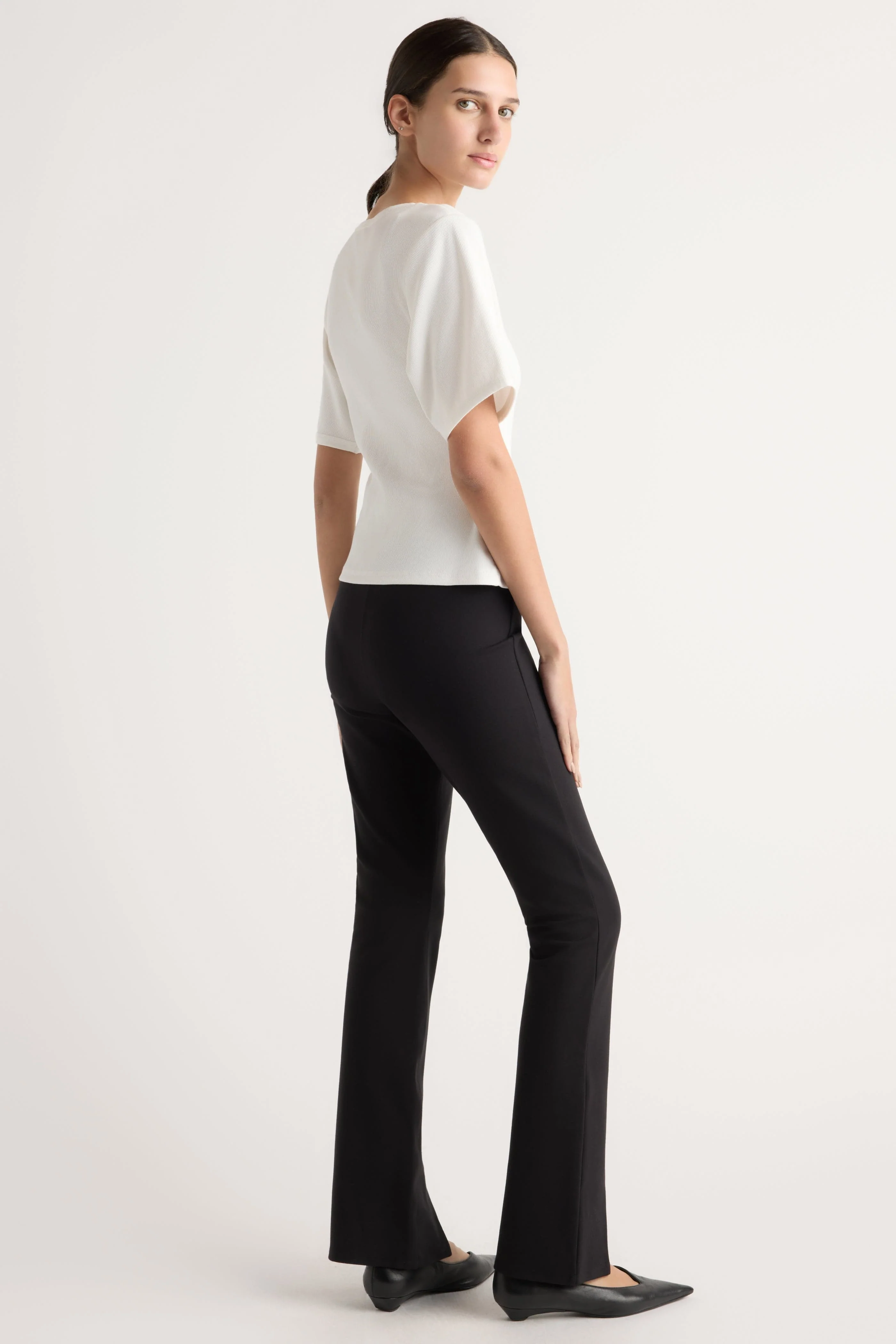 Cass Front-Split Ponte Stretch Pant - Image 6