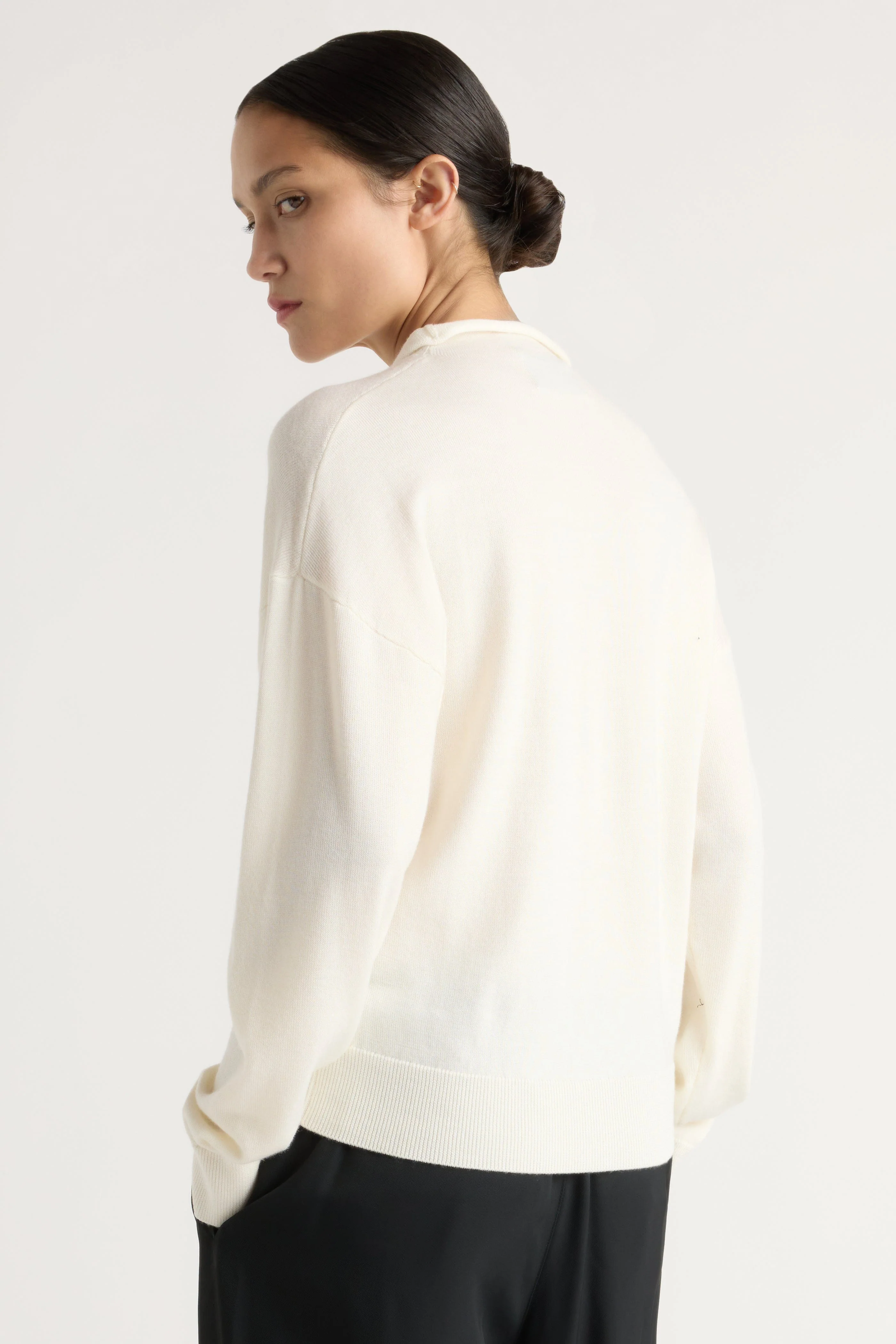 Charlee Lightweight Wool Button Cardigan - Image 10