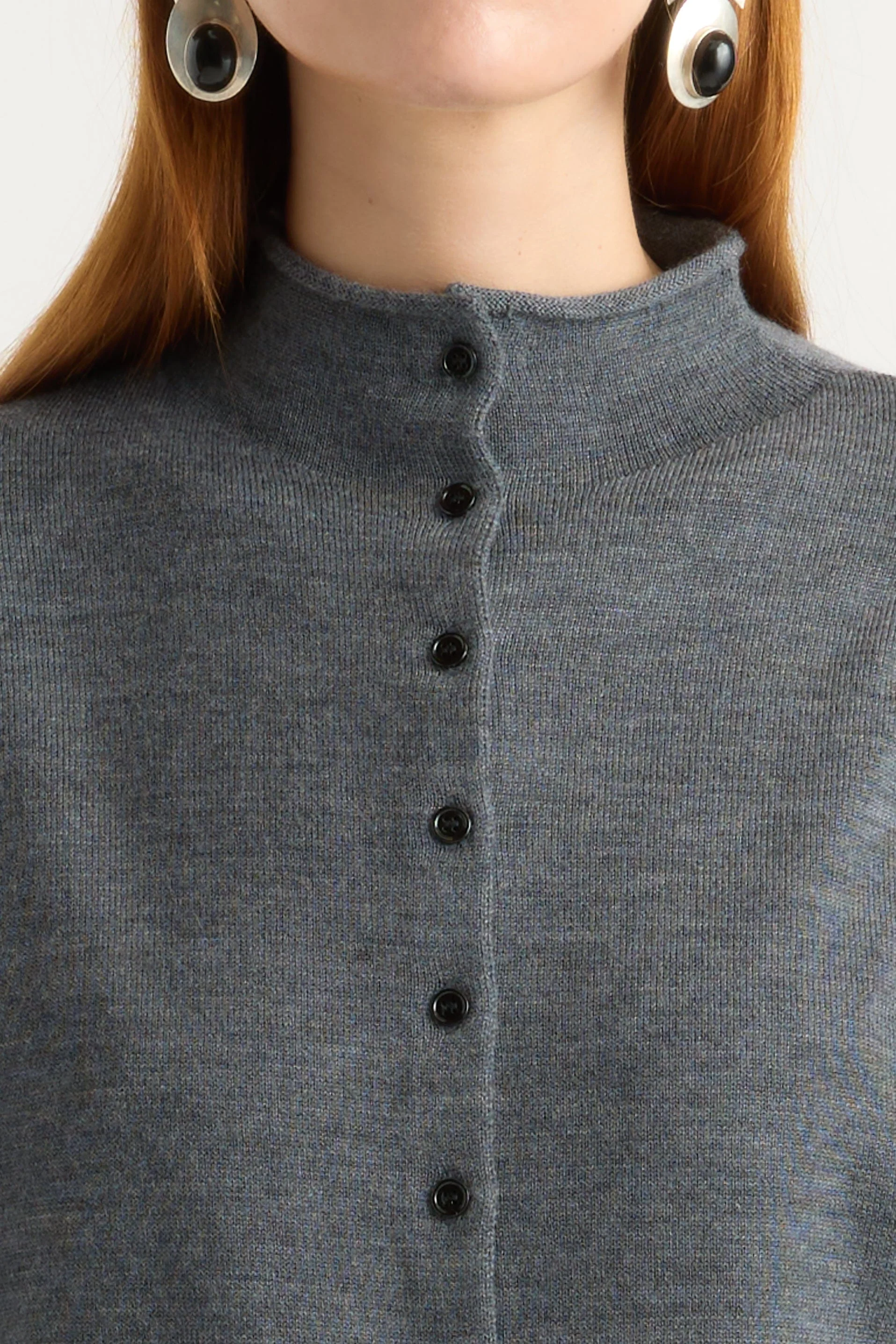 Charlee Lightweight Wool Button Cardigan - Image 4