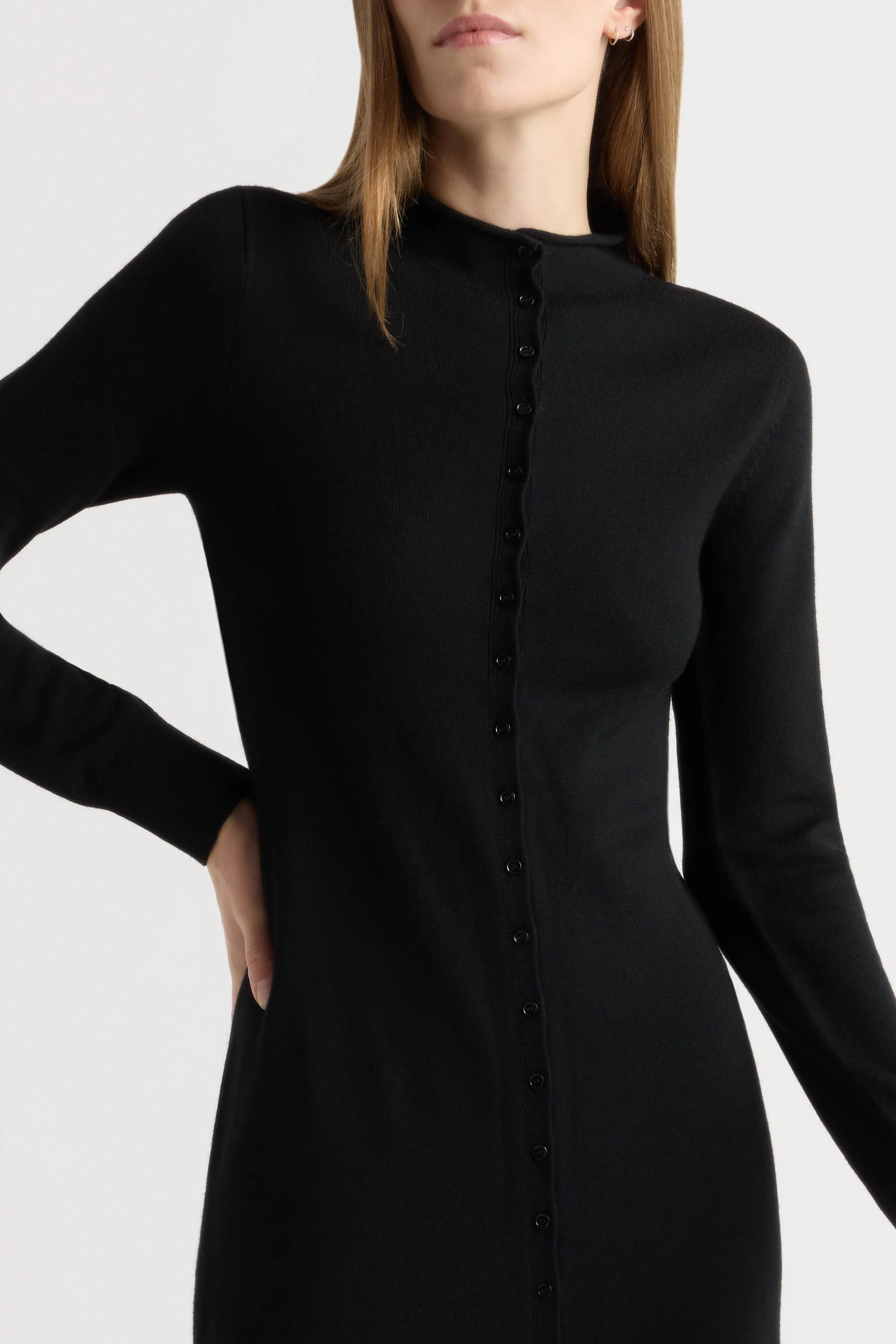 Charu Wool Button Maxi Dress - Image 3