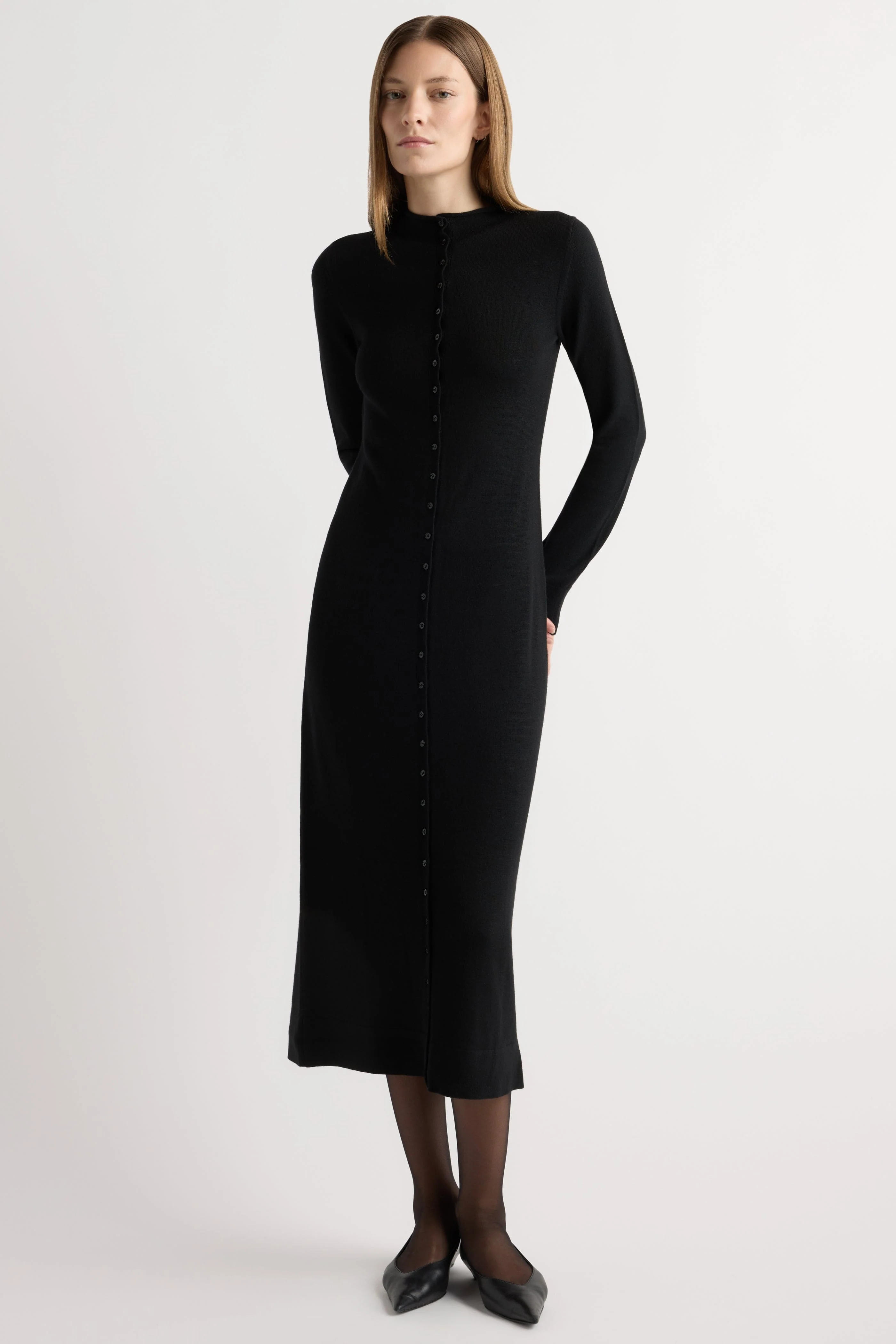 Charu Wool Button Maxi Dress - Image 5