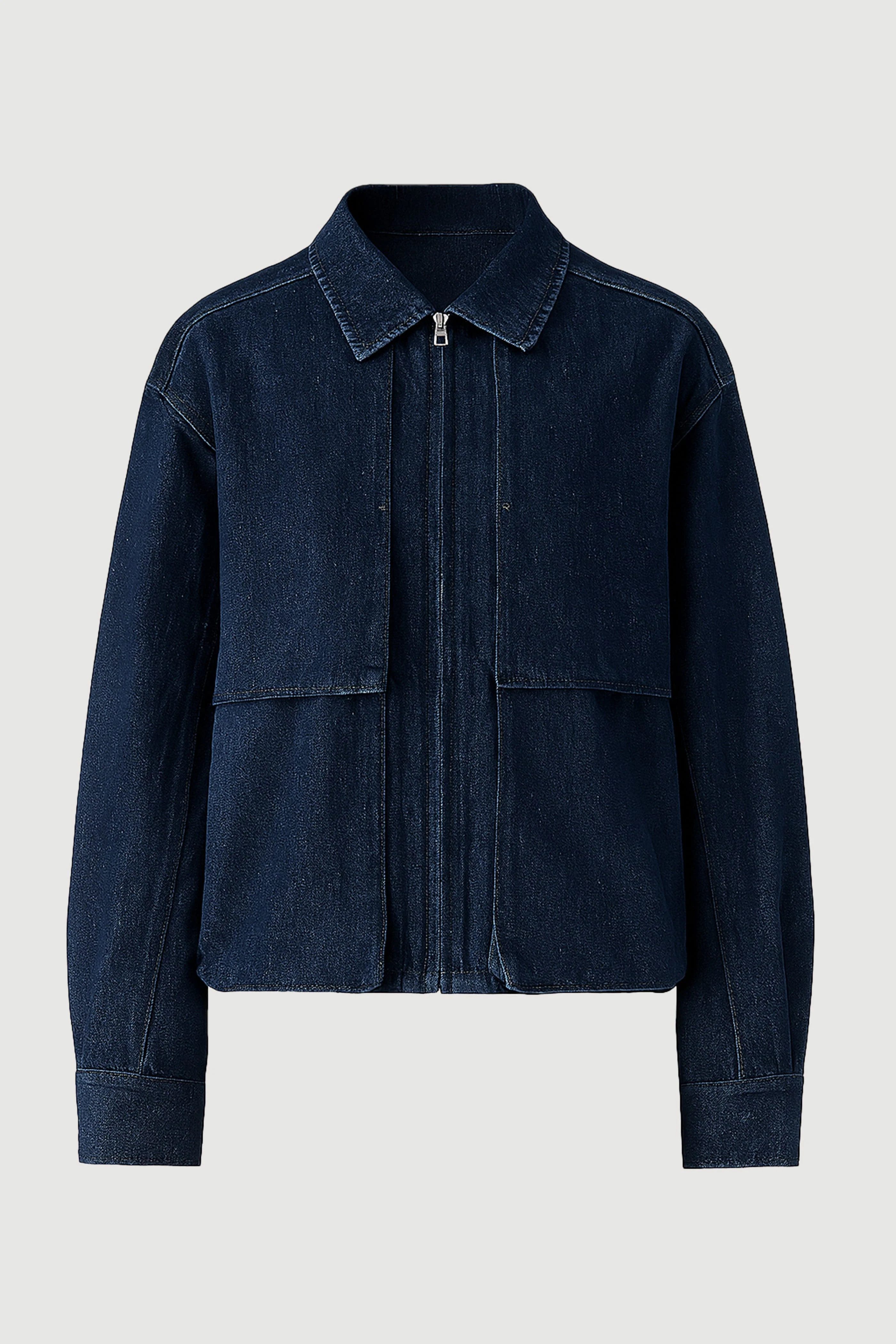 Cooper Denim Bomber Jacket - Image 11