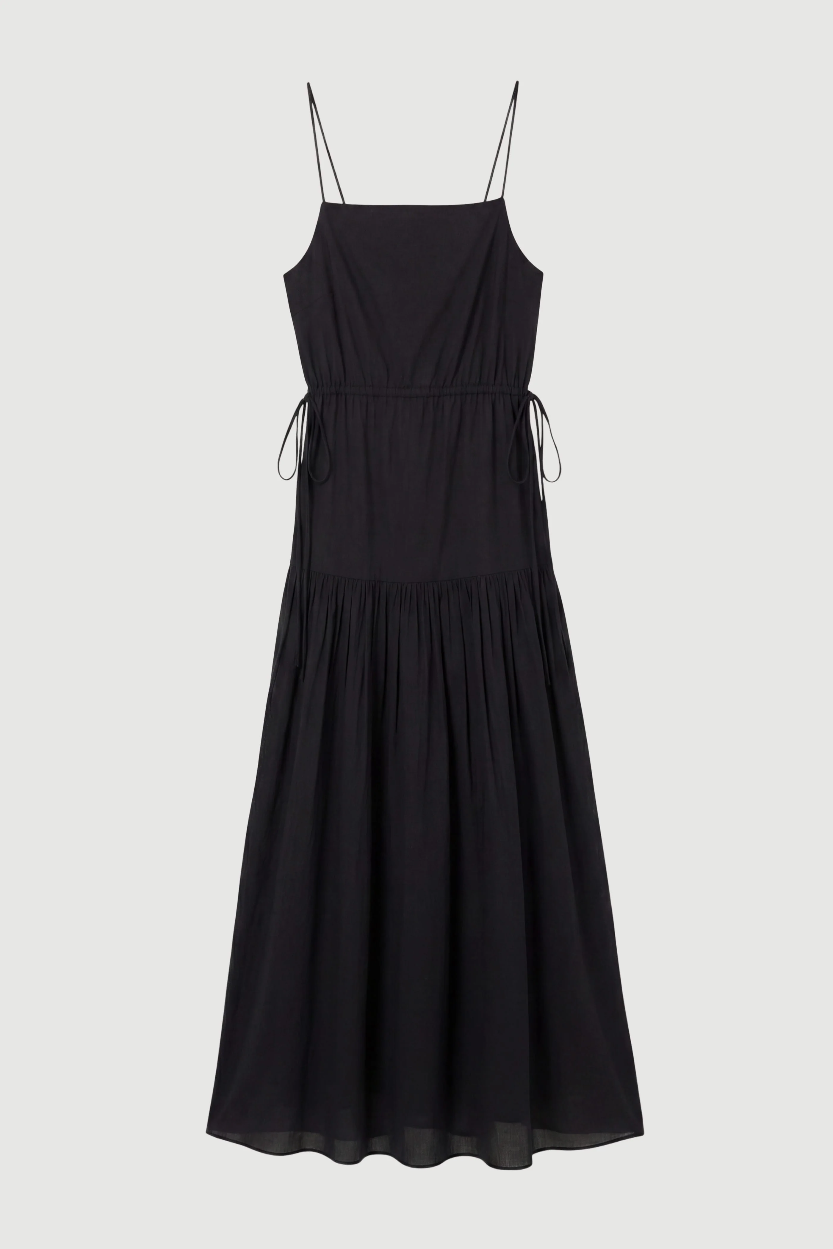 Dalia Tie-Waist Tiered Organic Cotton Dress - Image 11