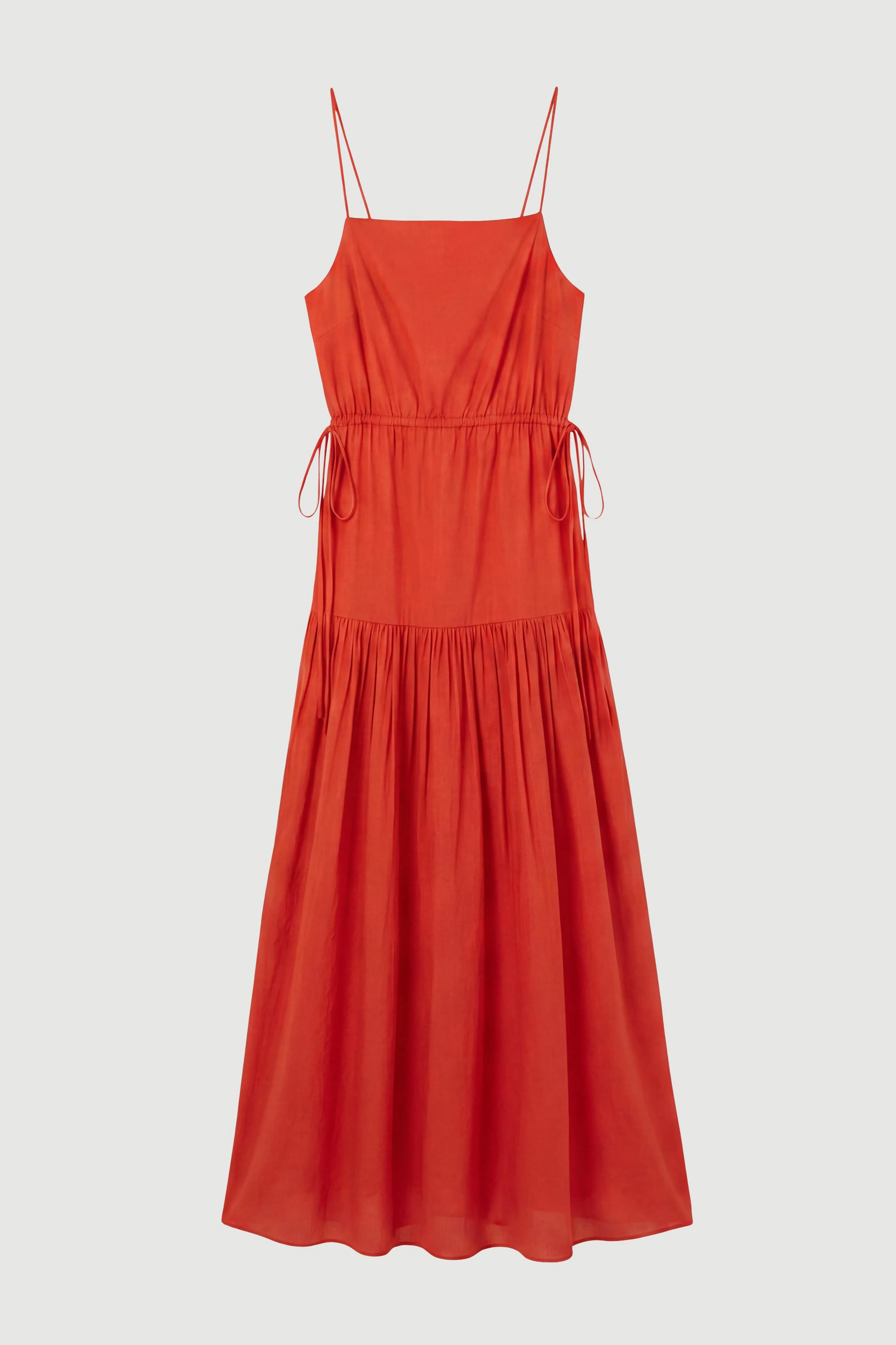 Dalia Tie-Waist Tiered Organic Cotton Dress - Image 7