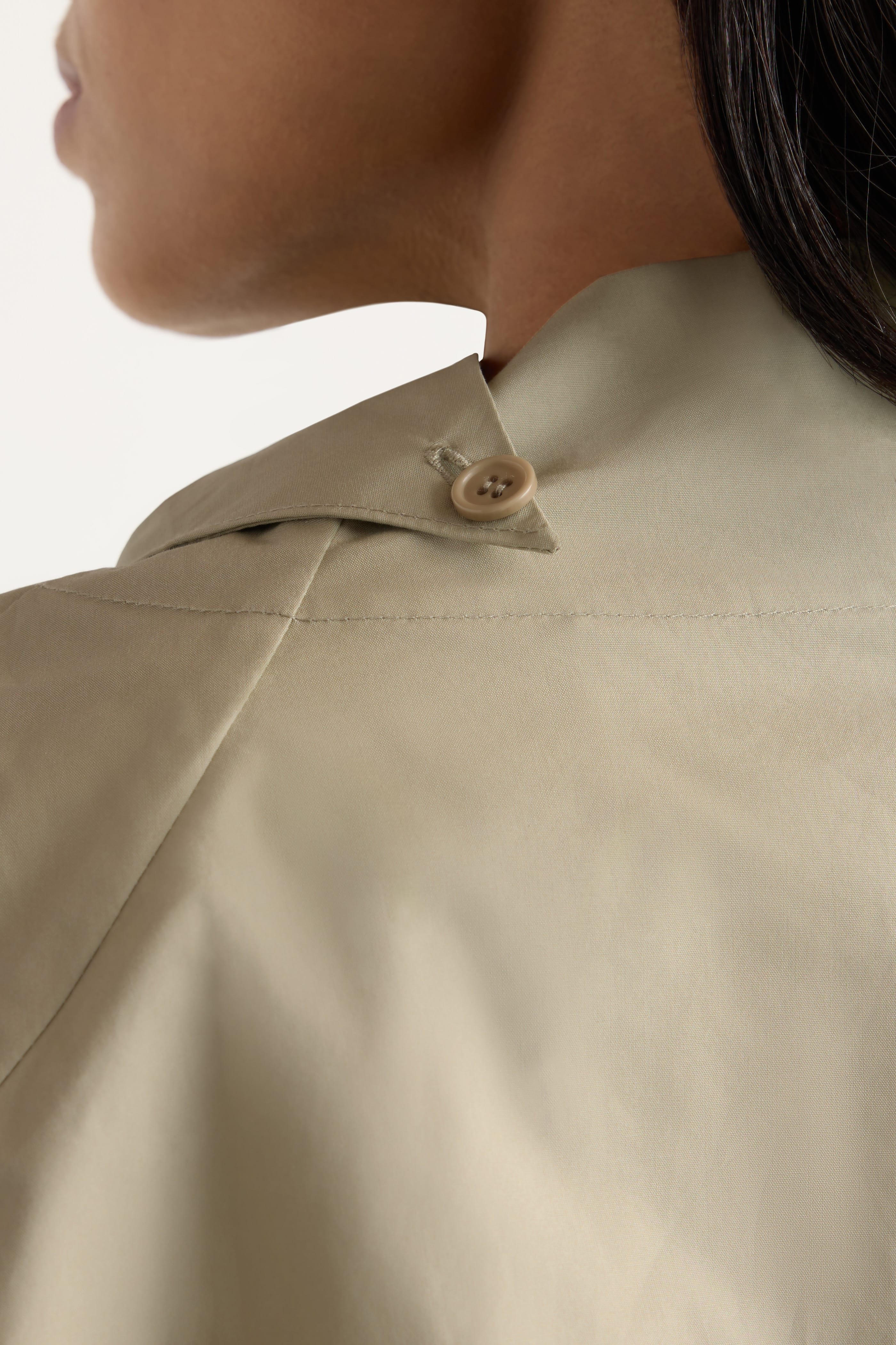 Denilyn Split-Front Wrap Poplin Blouse - Image 6