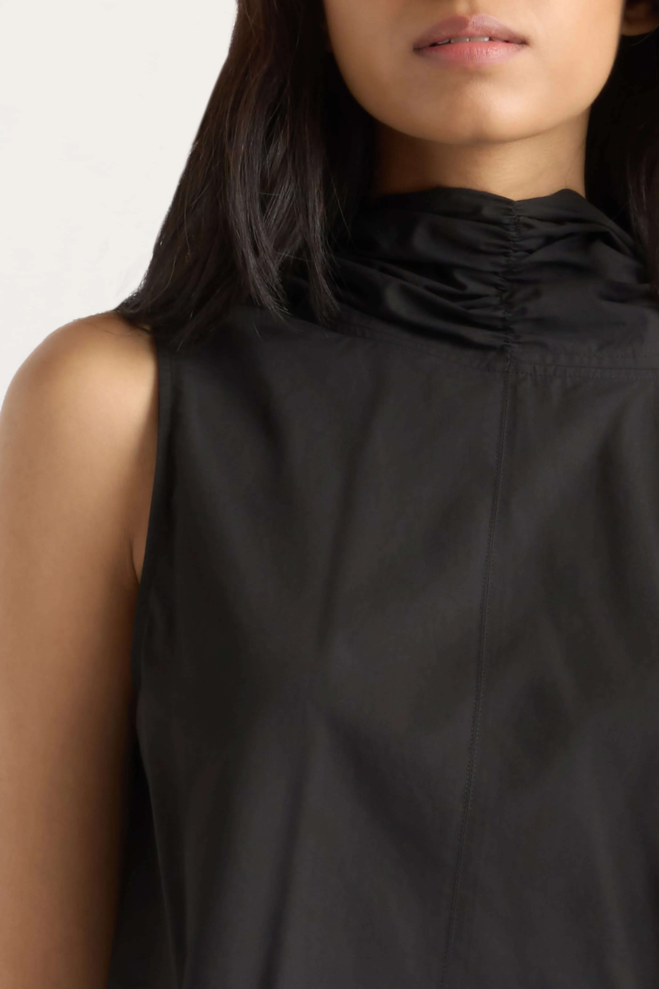 Dominika Drape Scarf-Neck Blouse - Image 5