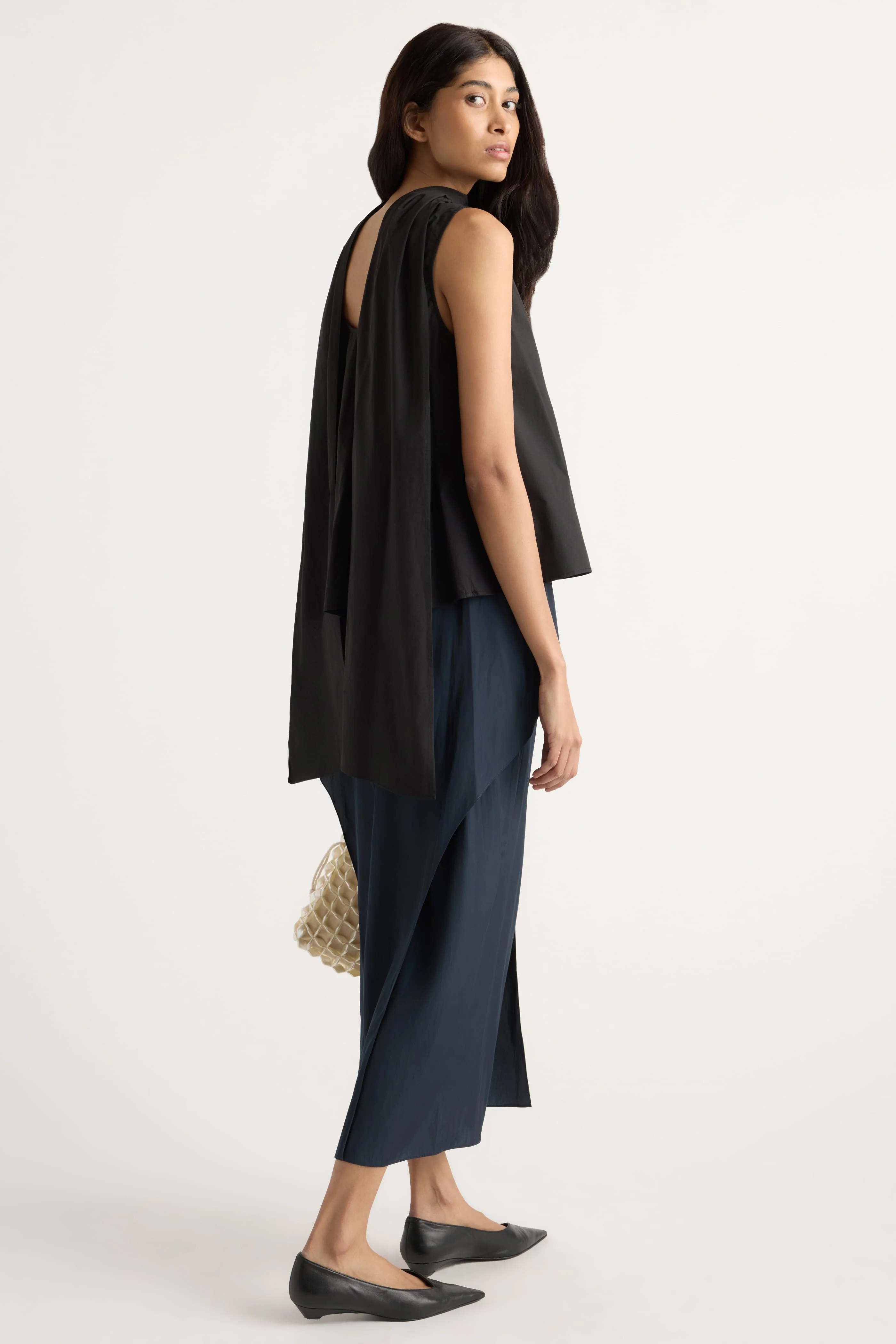 Dominika Drape Scarf-Neck Blouse - Image 6