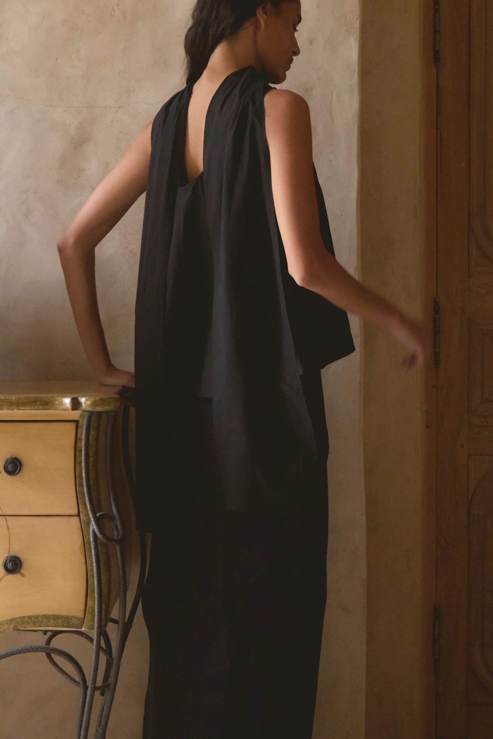 Dominika Drape Scarf-Neck Blouse - Image 7