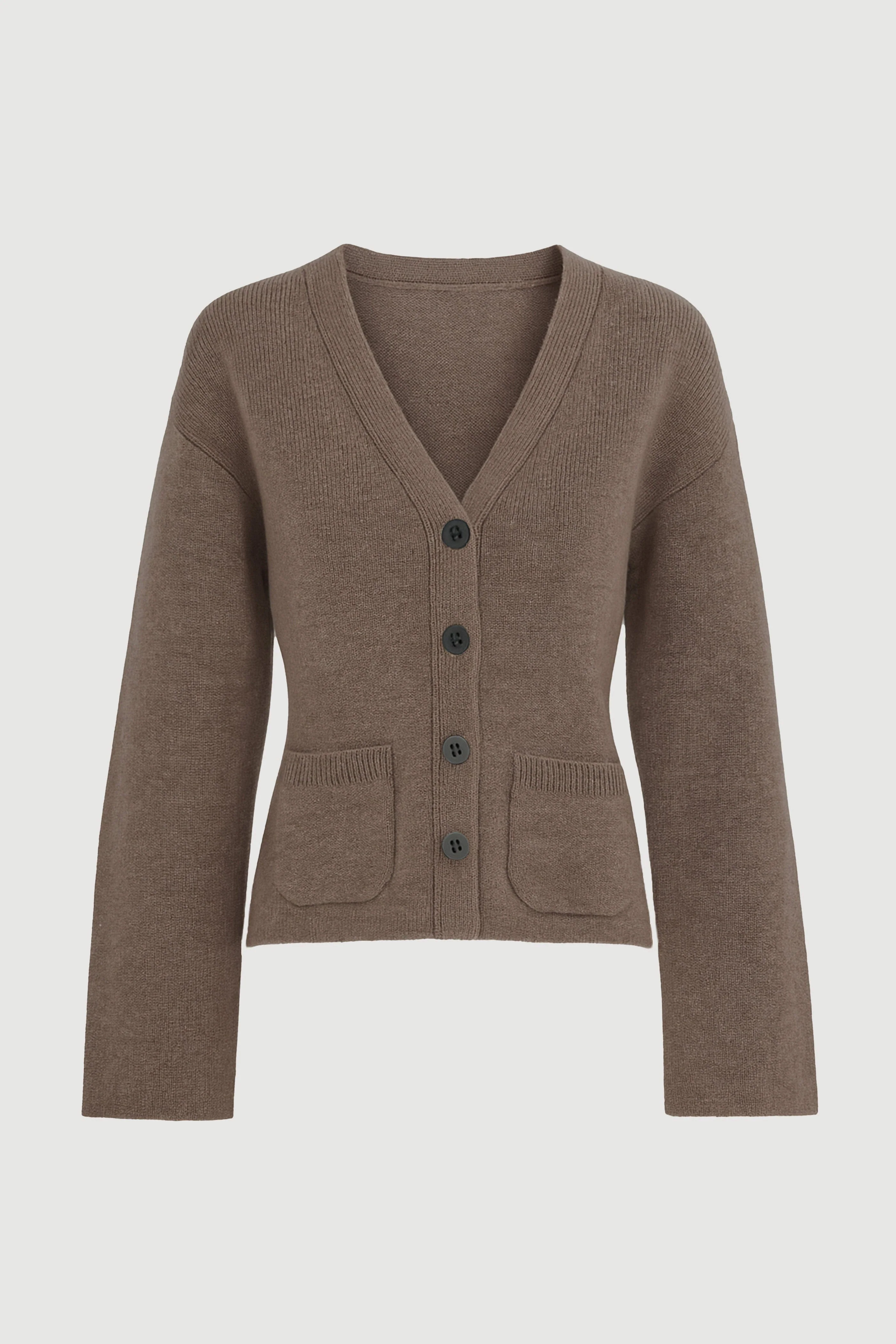 Elinor Organic Cotton-Wool V-Neck Cardigan - Image 9