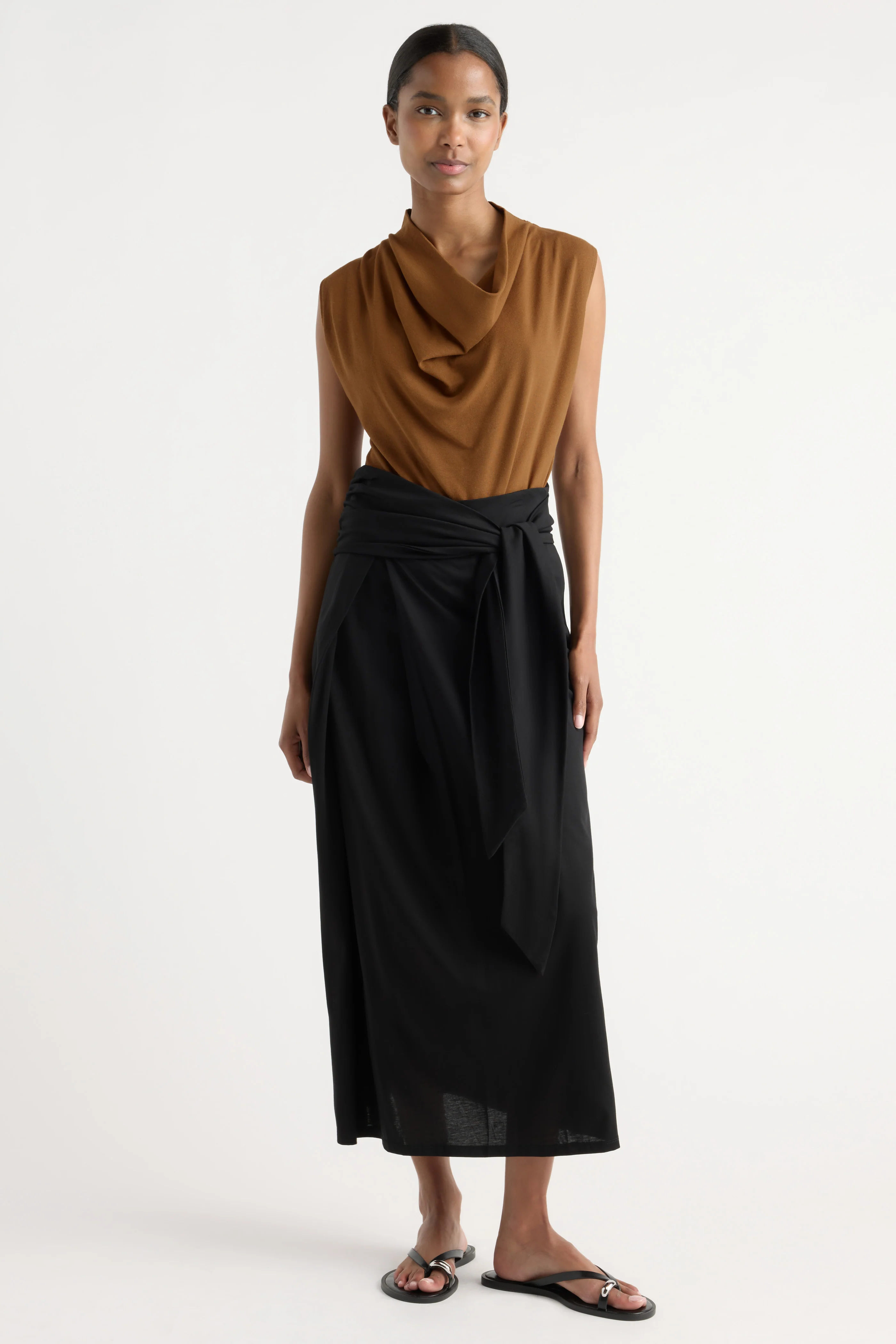 Elke Tie-Waist Maxi Skirt - Image 2