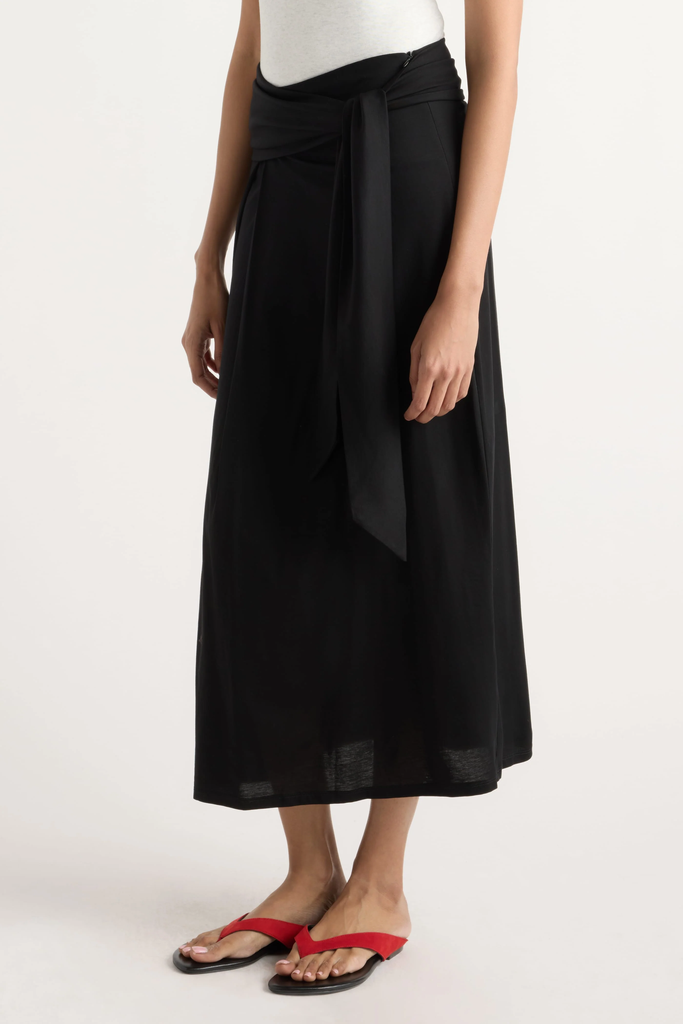 Elke Tie-Waist Maxi Skirt - Image 5