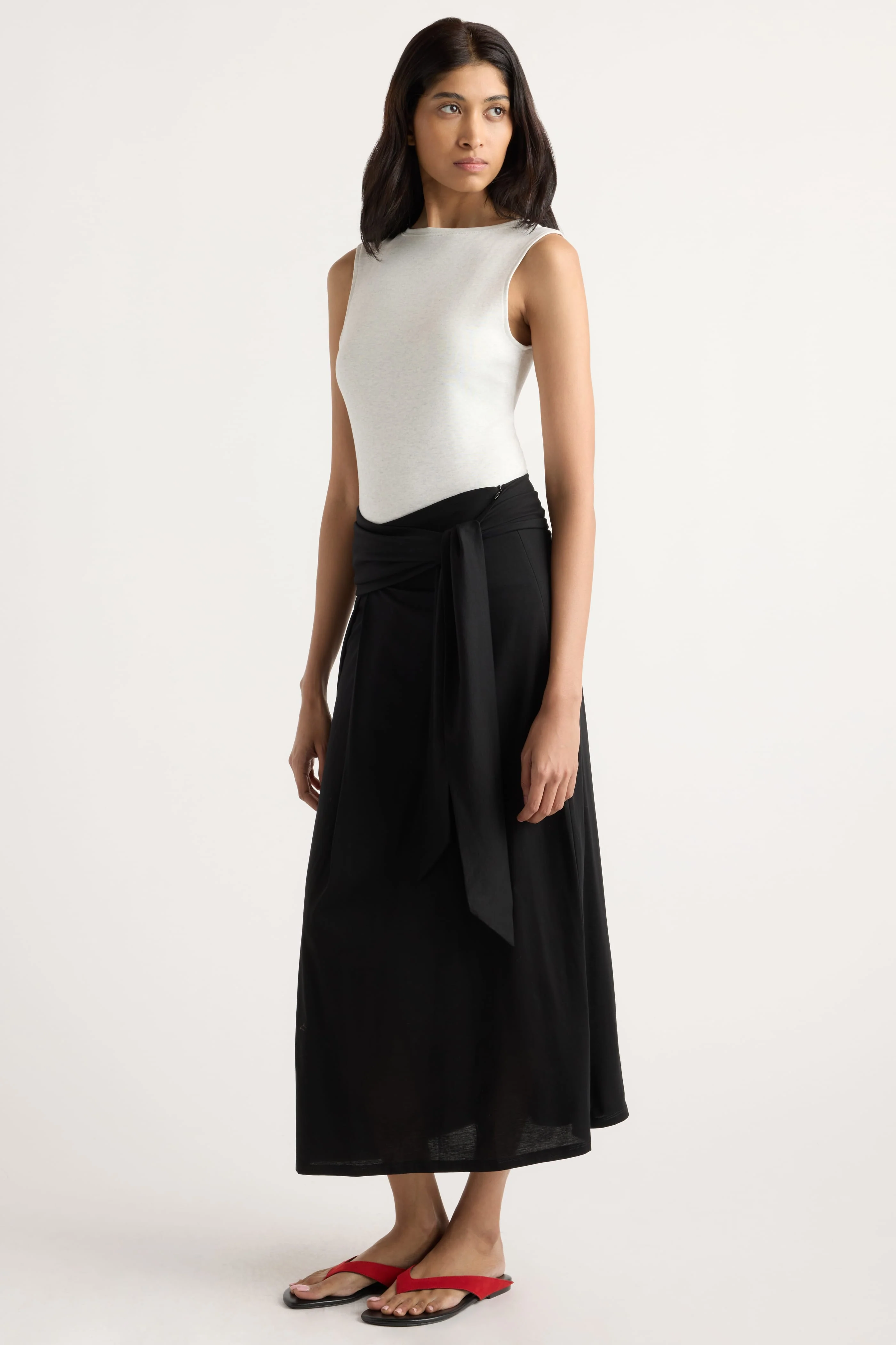 Elke Tie-Waist Maxi Skirt - Image 7