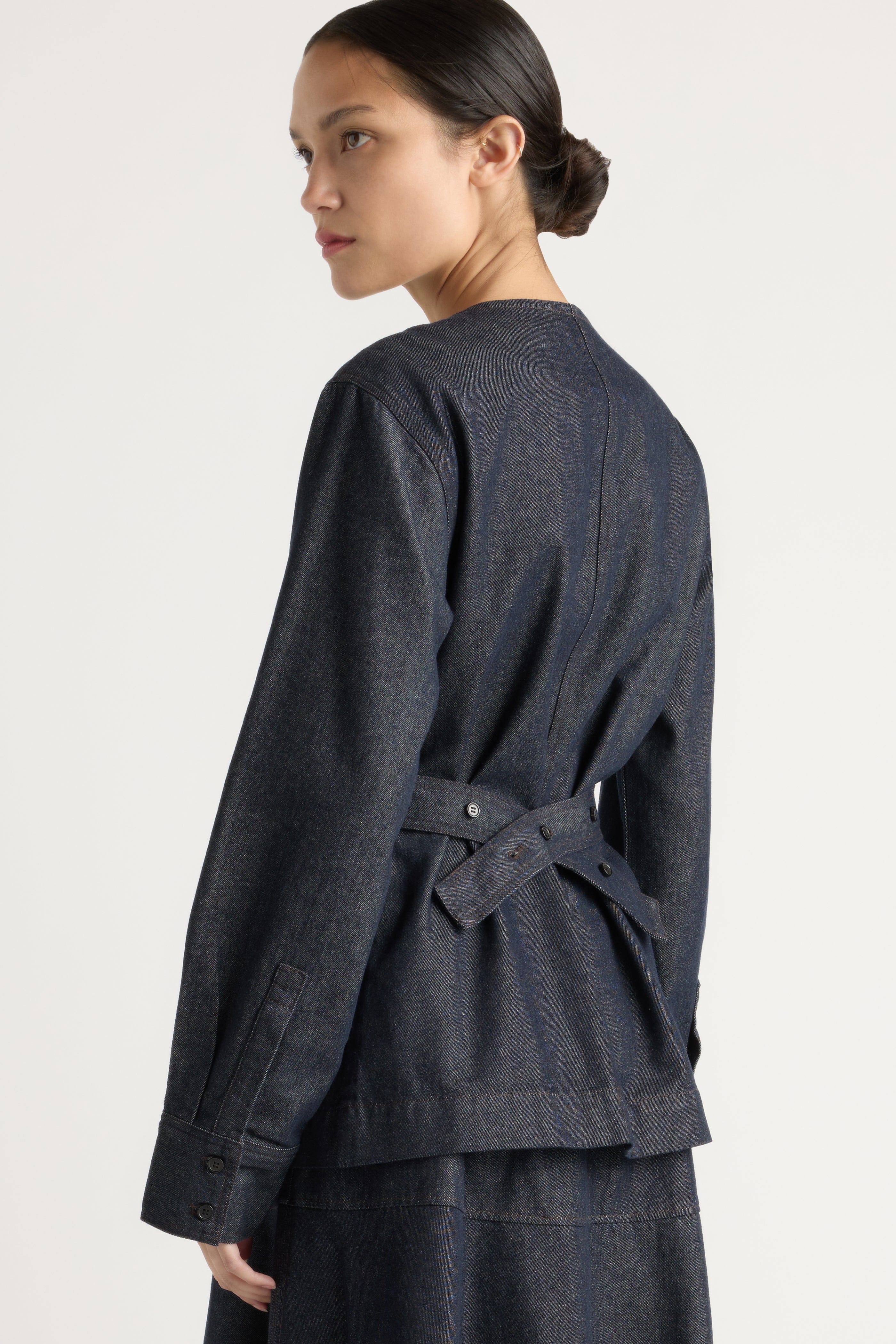Emerson Cinch-Waist Denim Jacket - Image 10