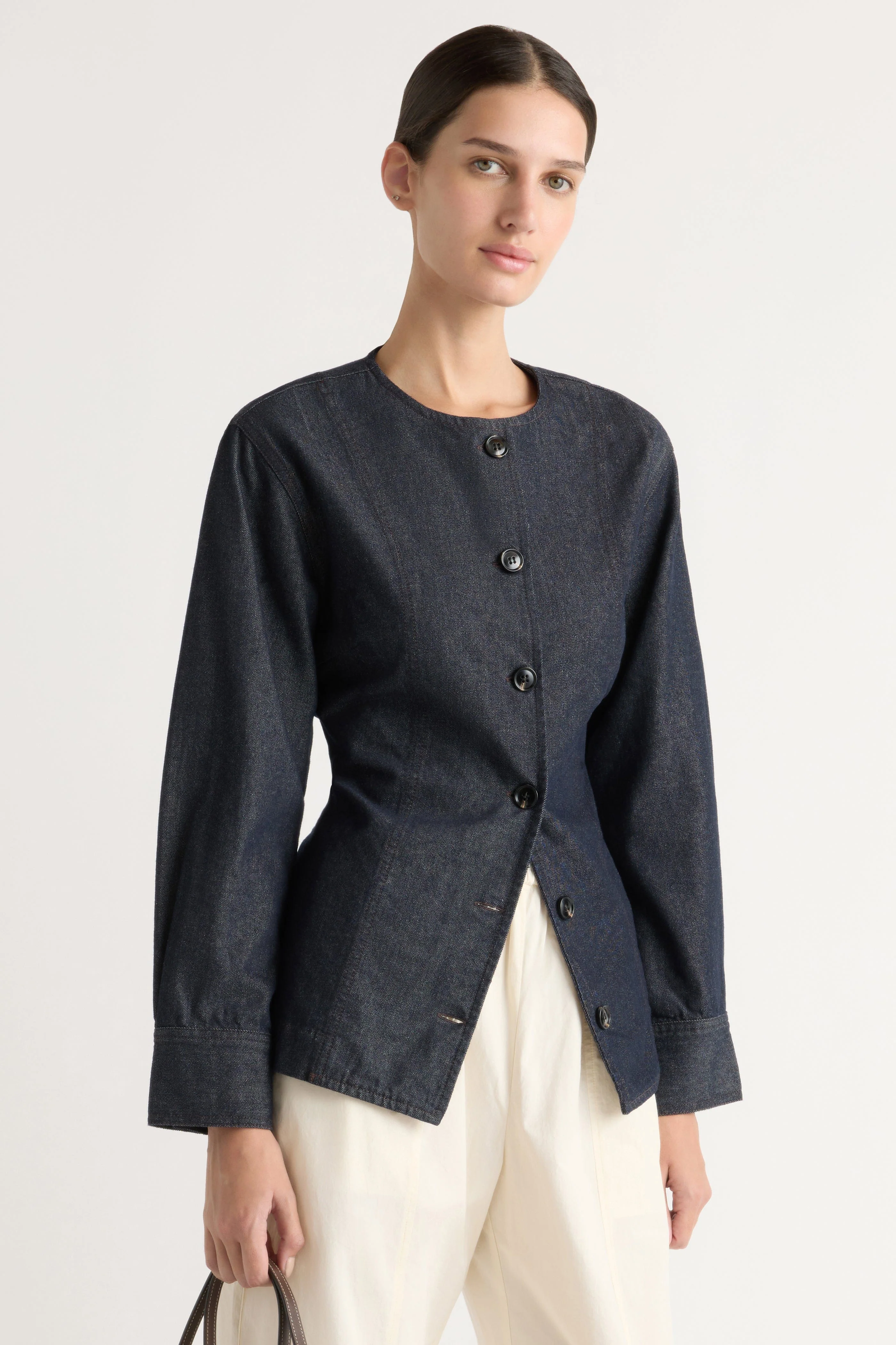 Emerson Cinch-Waist Denim Jacket - Image 2