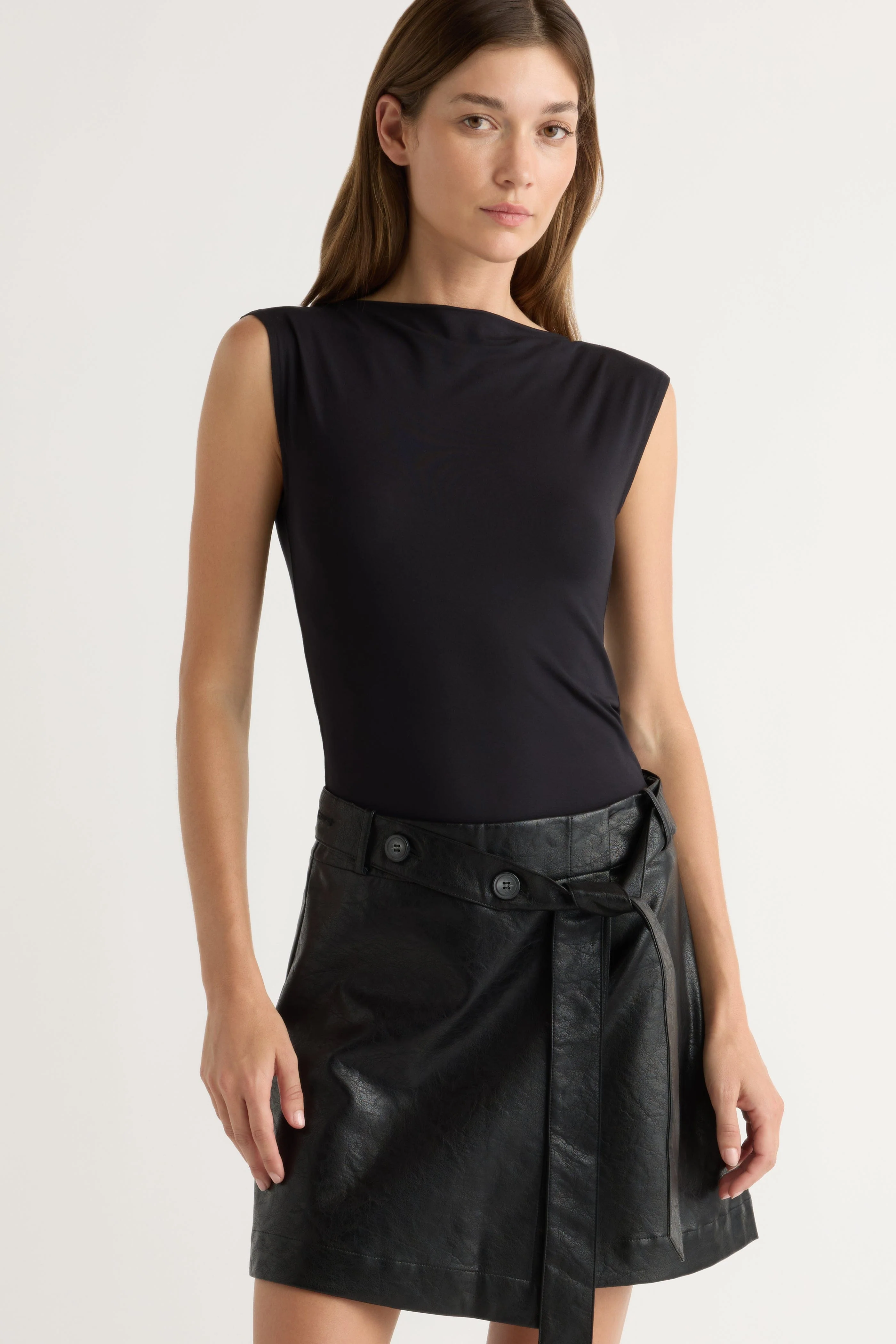 Esme Sleeveless Slit-Neck Tank - Image 12
