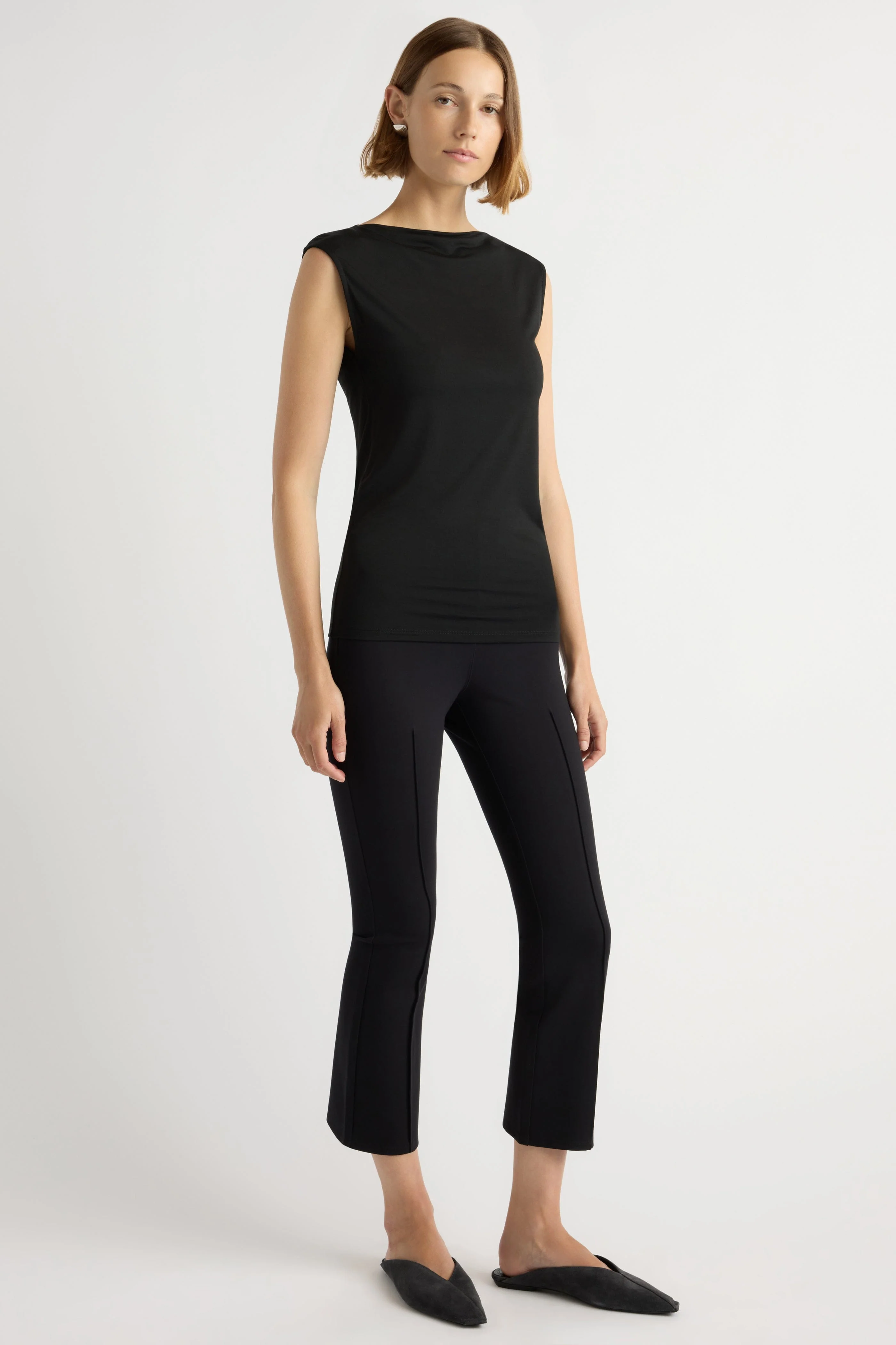 Esme Sleeveless Slit-Neck Tank - Image 8