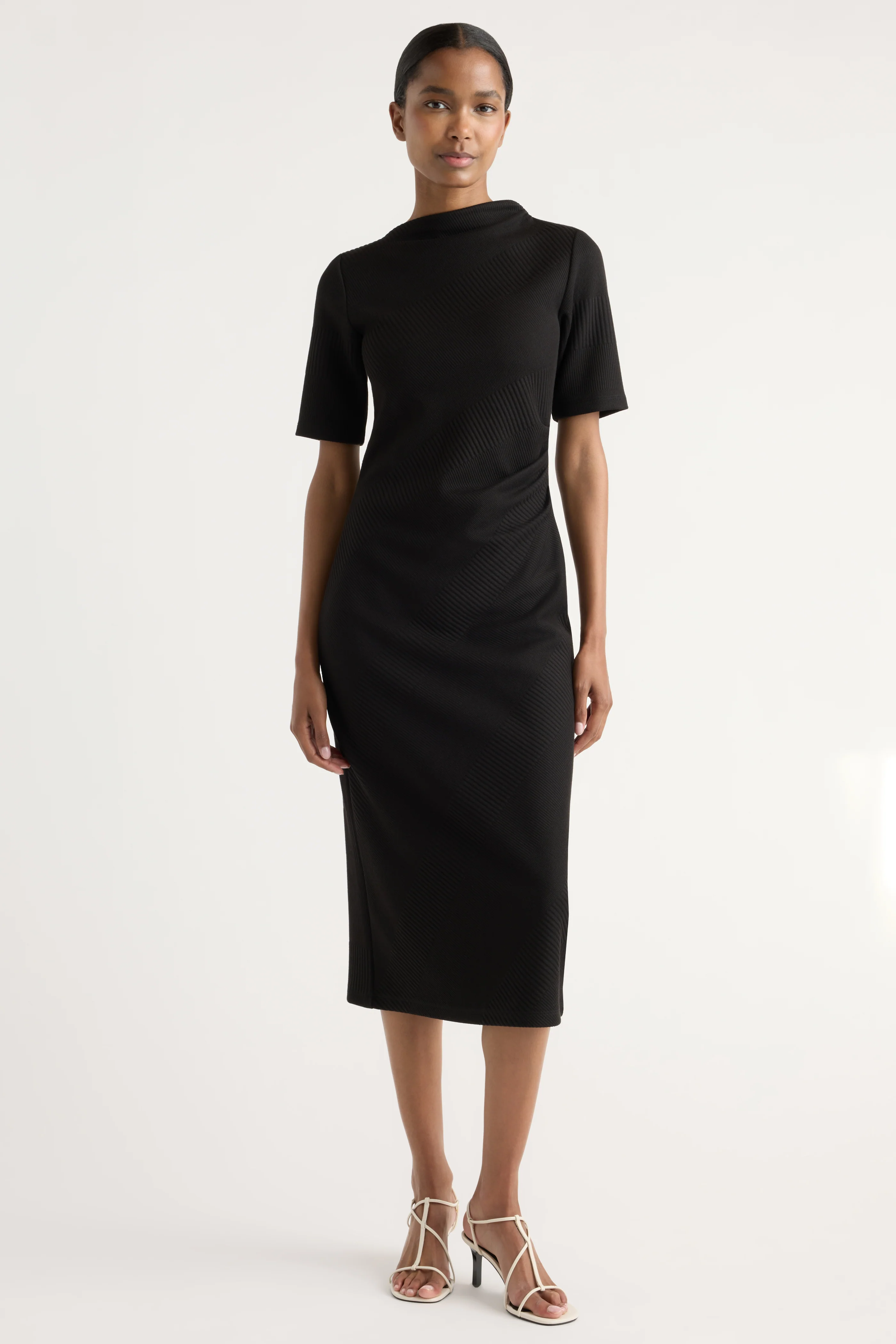 Evie Ribbed-Knit Jersey Dress - Image 4