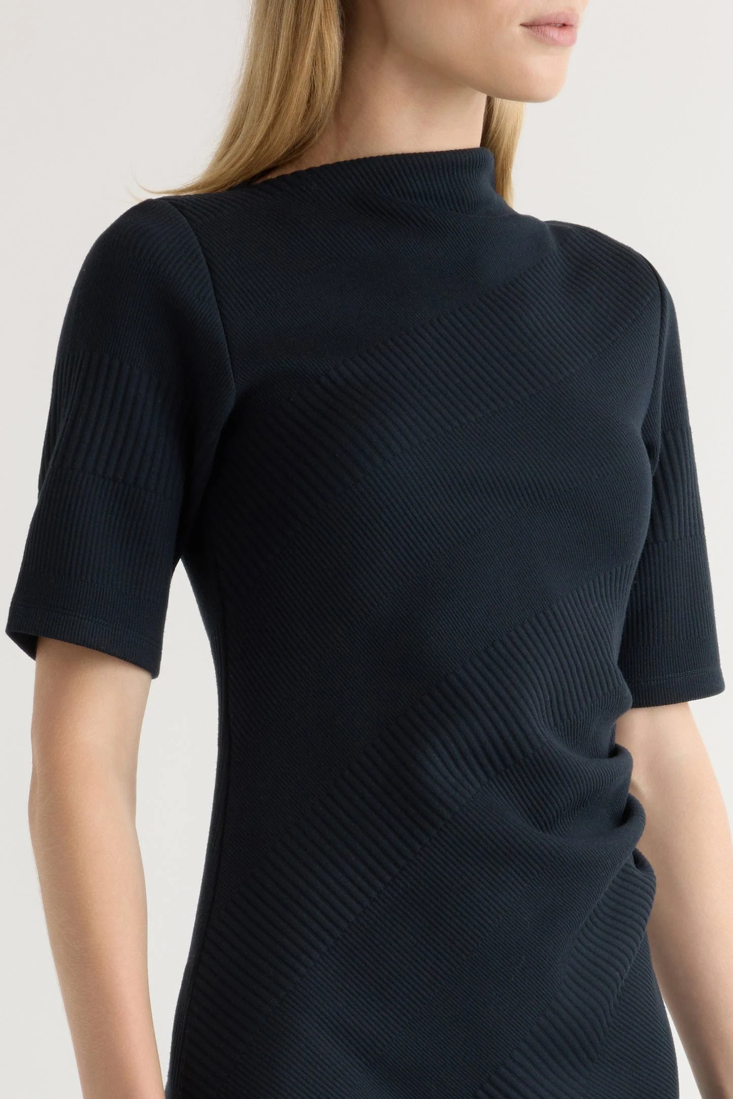 Evie Ribbed-Knit Jersey Dress - Image 6