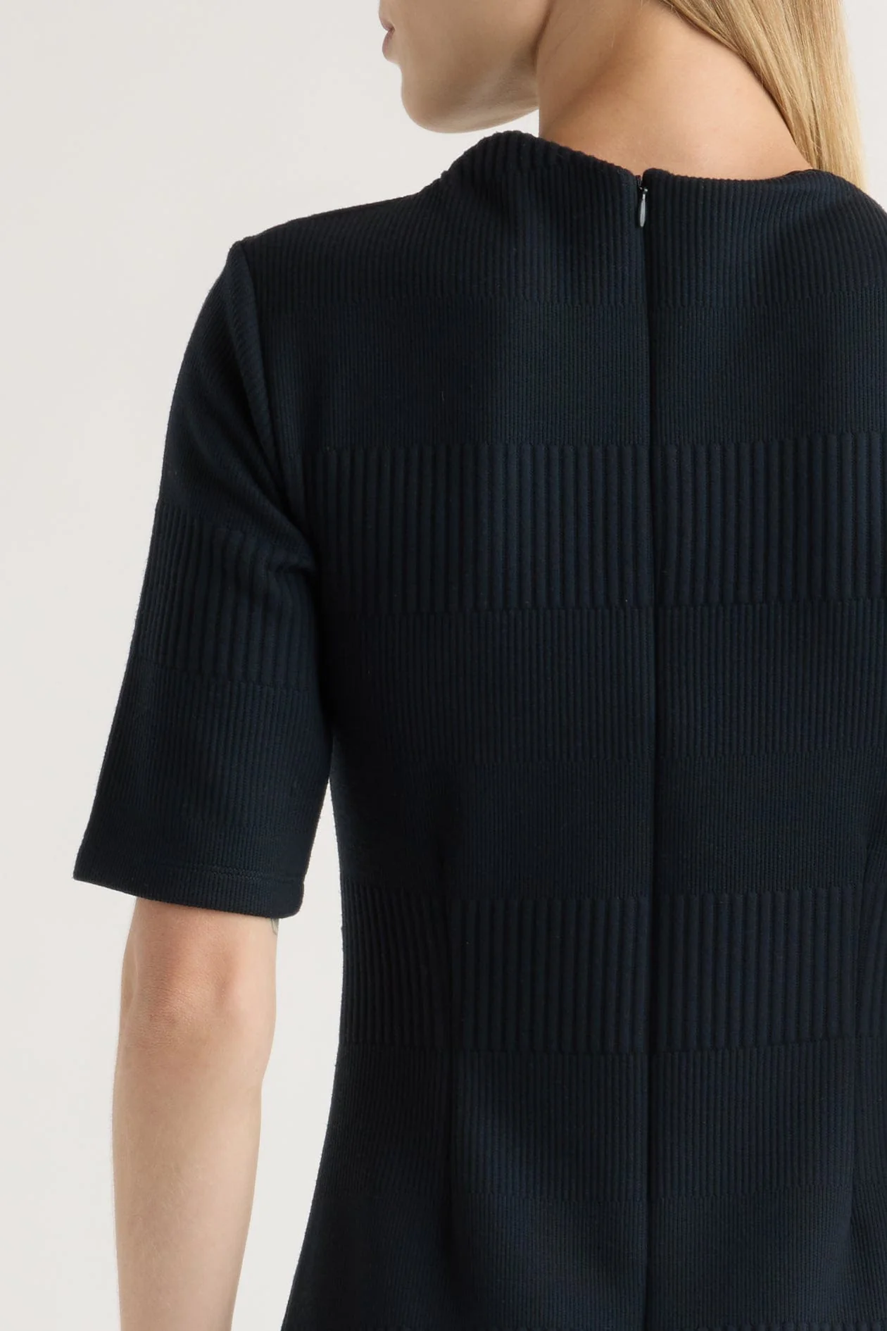 Evie Ribbed-Knit Jersey Dress - Image 9