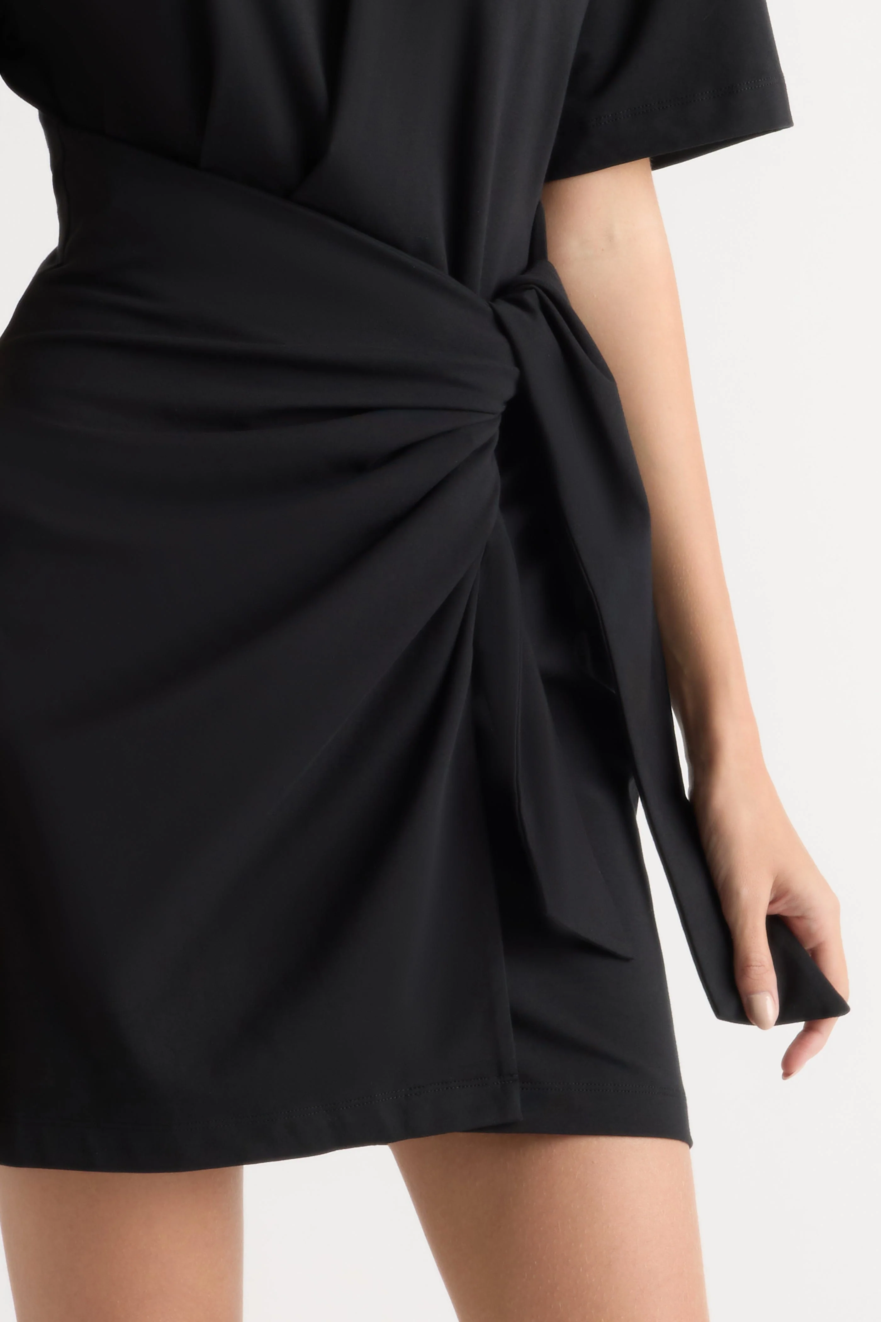 Fallon Organic Cotton T-Shirt Wrap Dress - Image 4