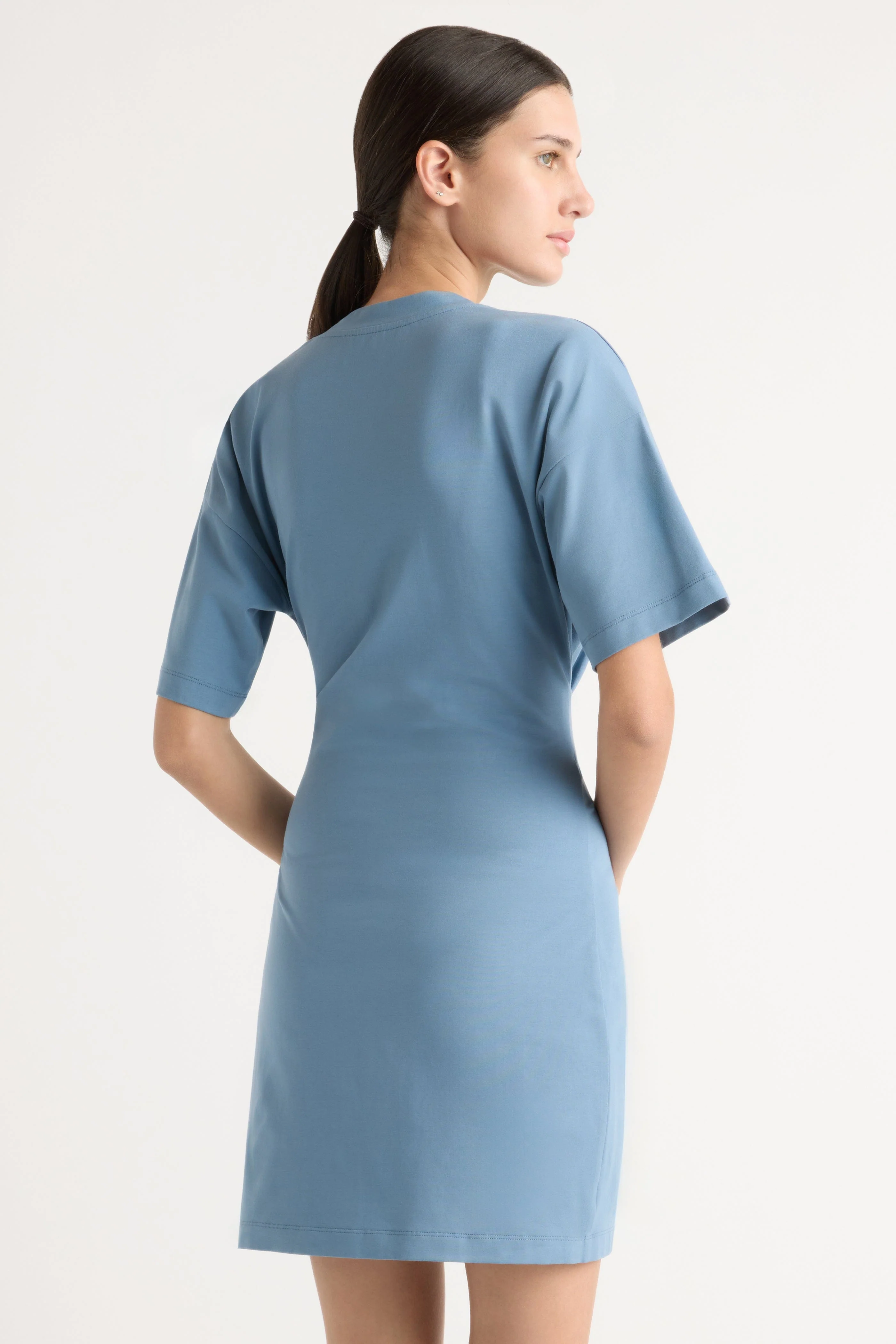 Fallon Organic Cotton T-Shirt Wrap Dress - Image 7