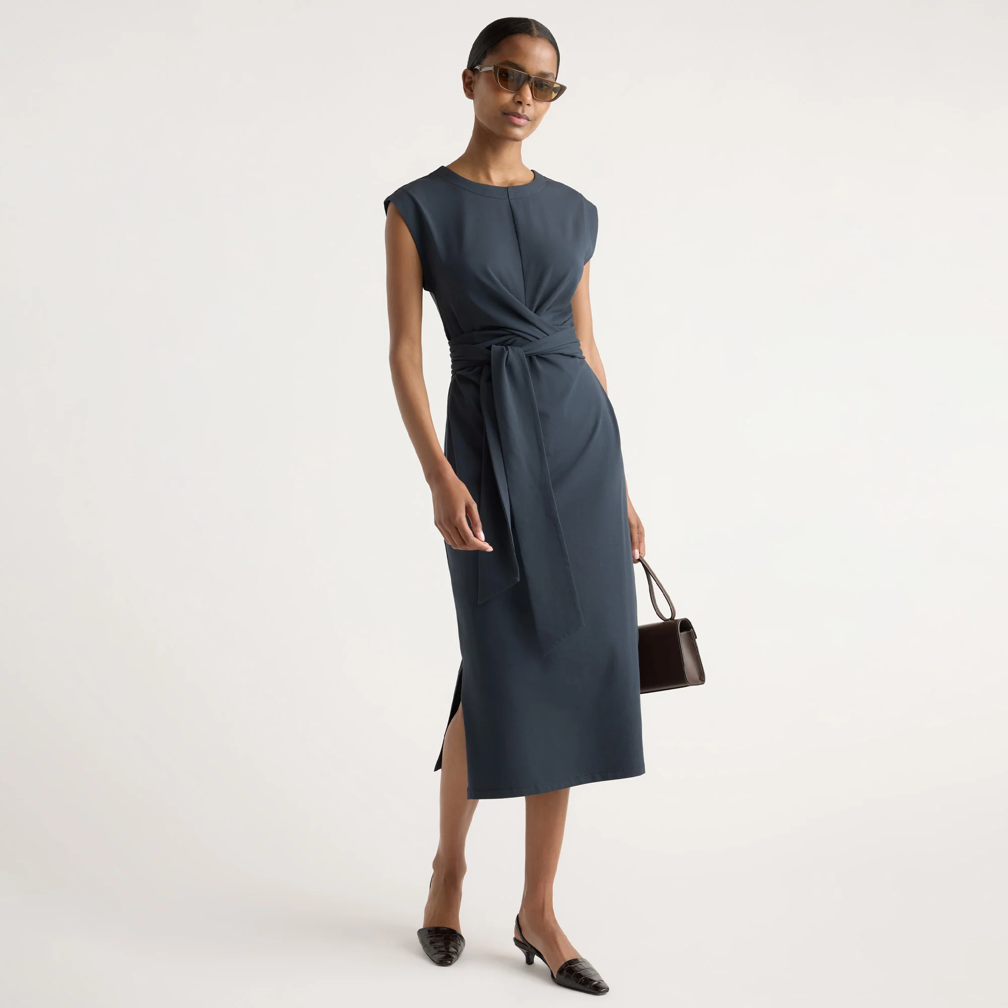 Fei Tie-Front Organic Cotton Dress