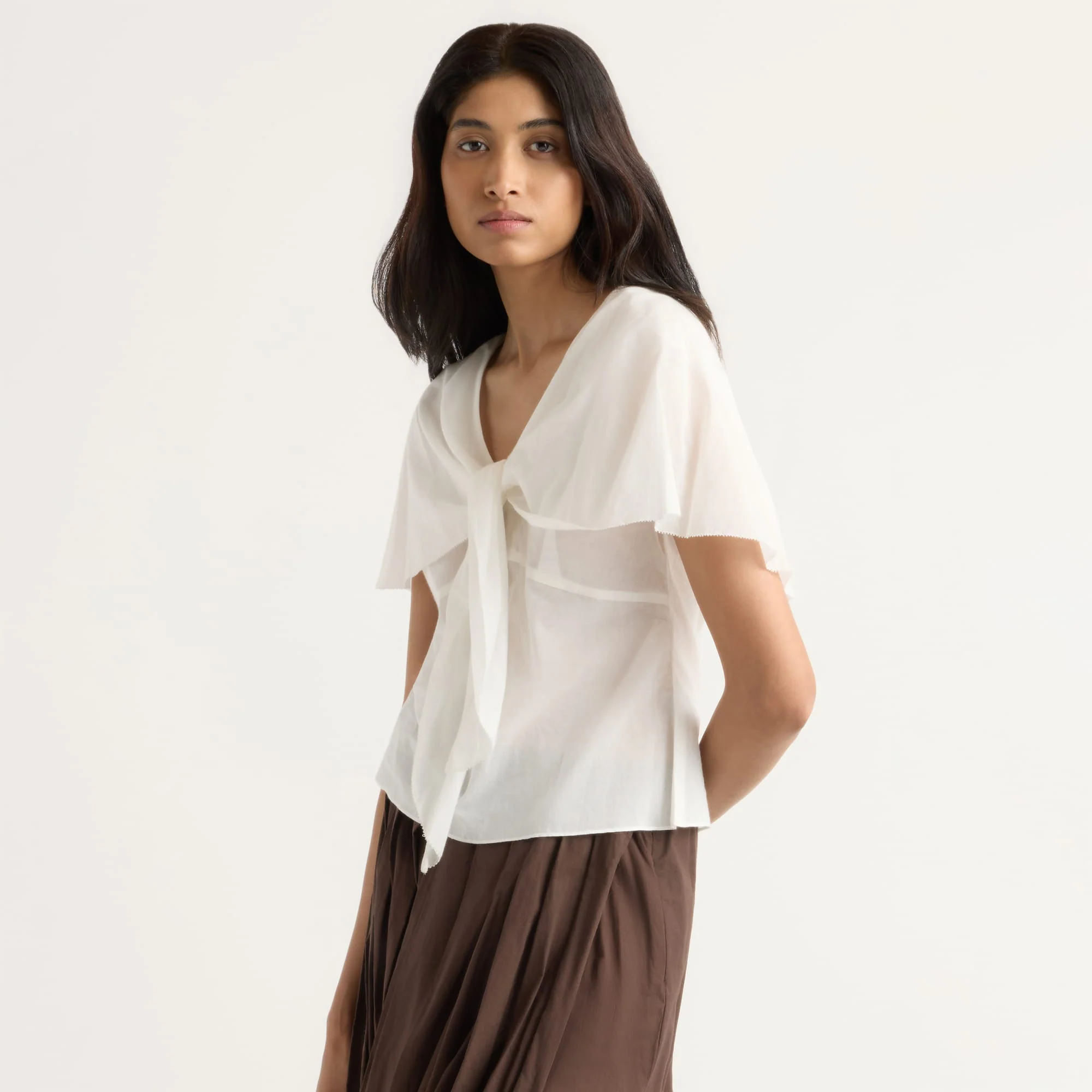 Geneva Layered V-Neck Blouse