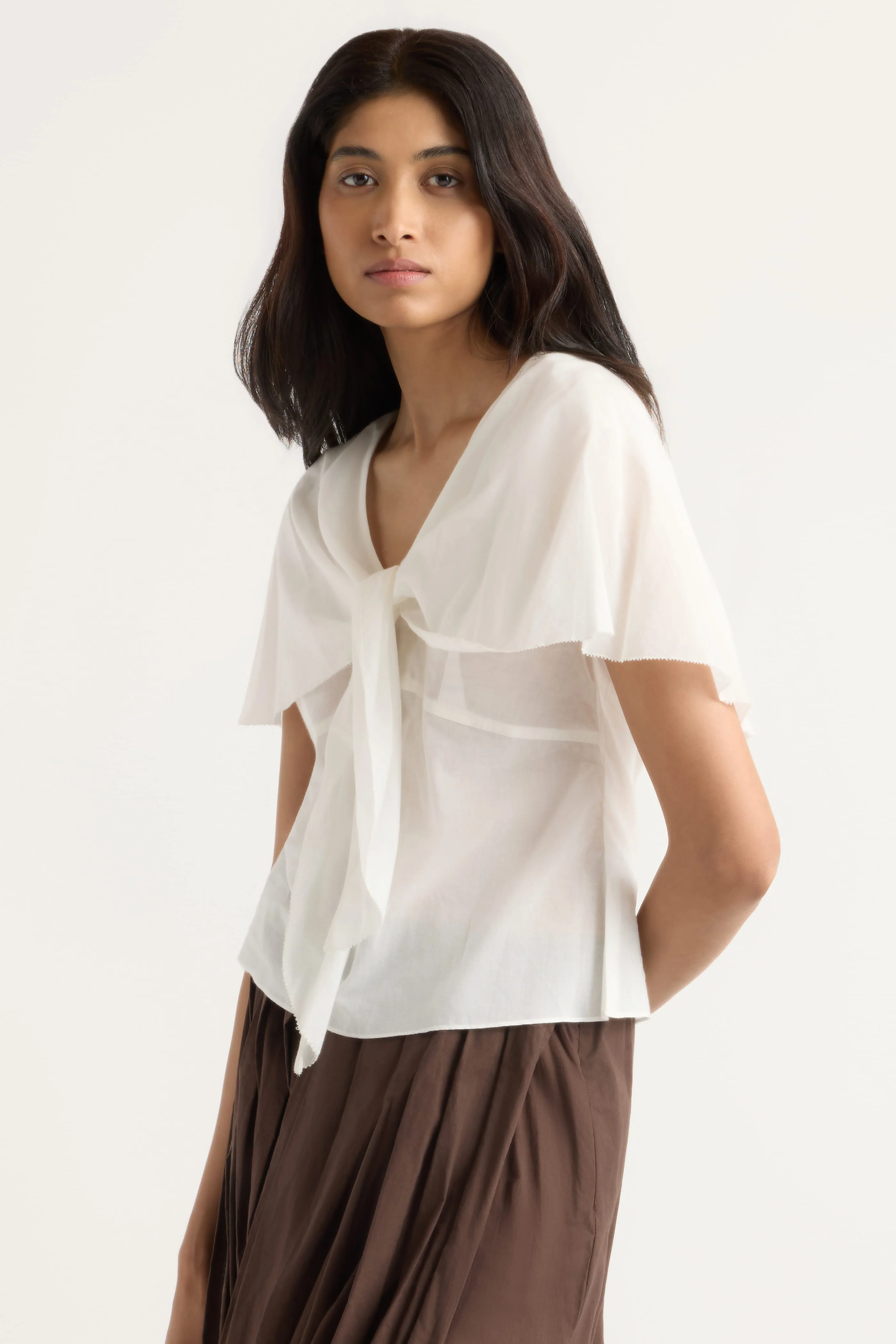 Geneva Layered V-Neck Blouse - Image 2