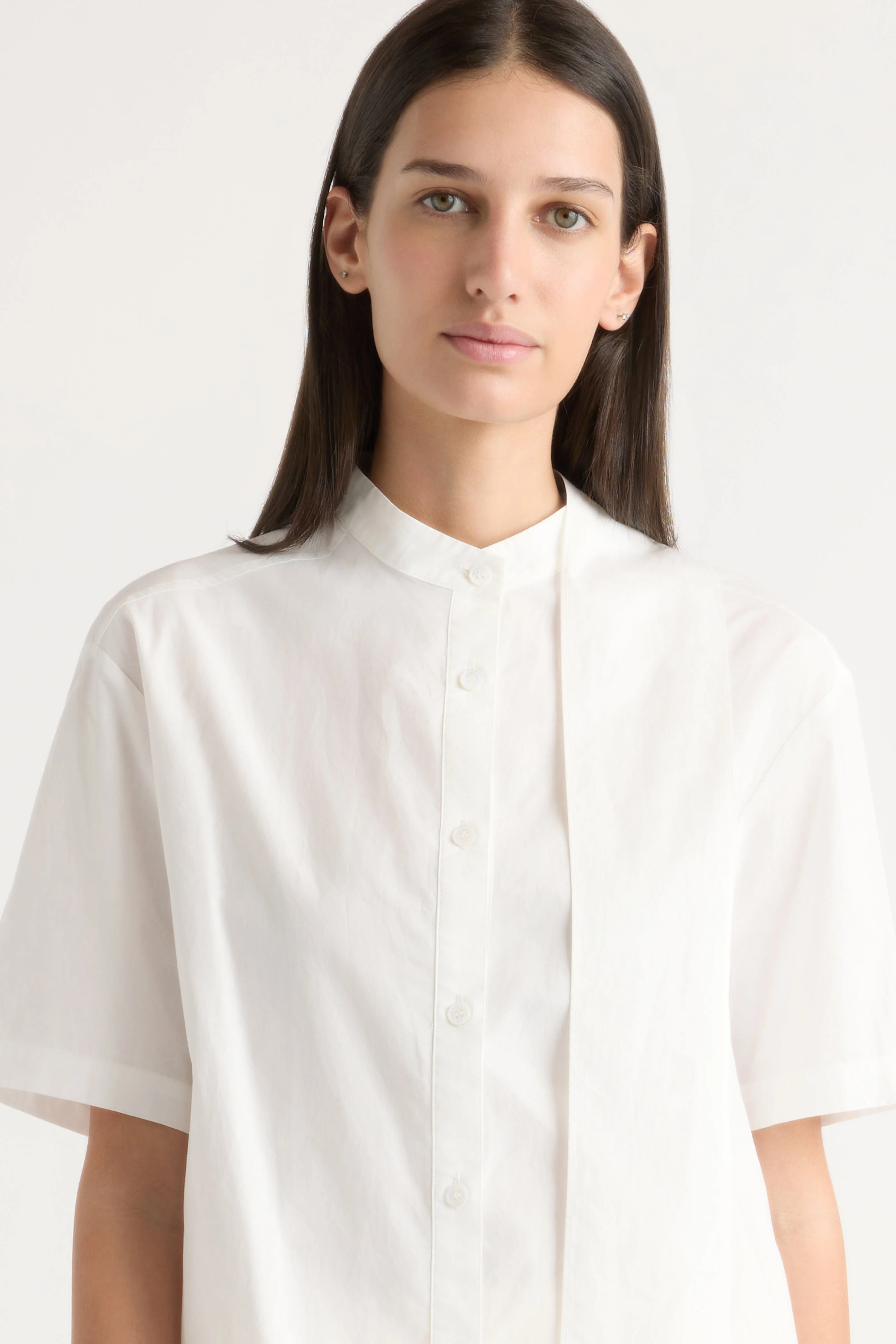 Gretta Scarf-Neck Ruffled Tunic Blouse - Image 6