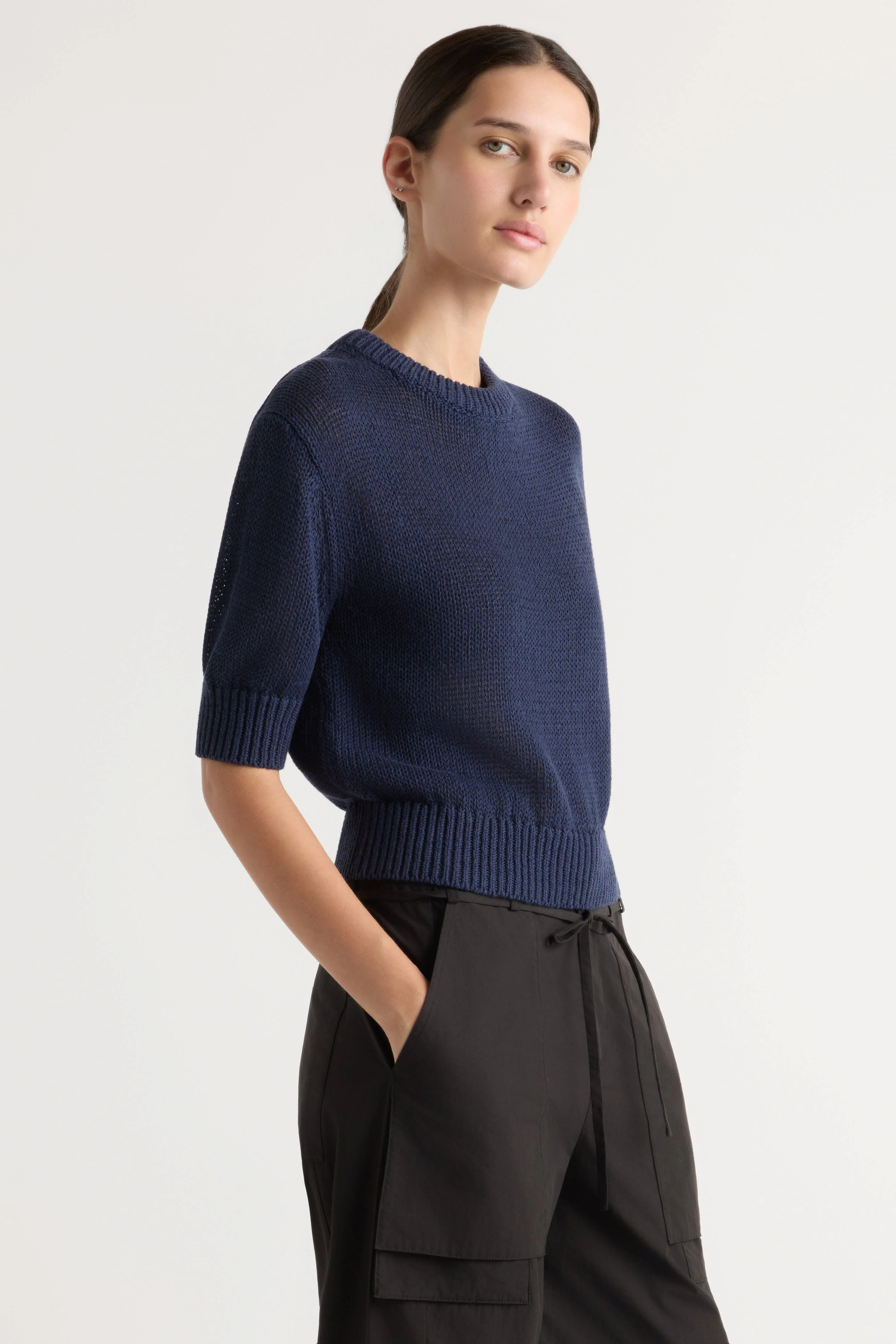 Heidi Pullover Short-Sleeve Knit Top - Image 2