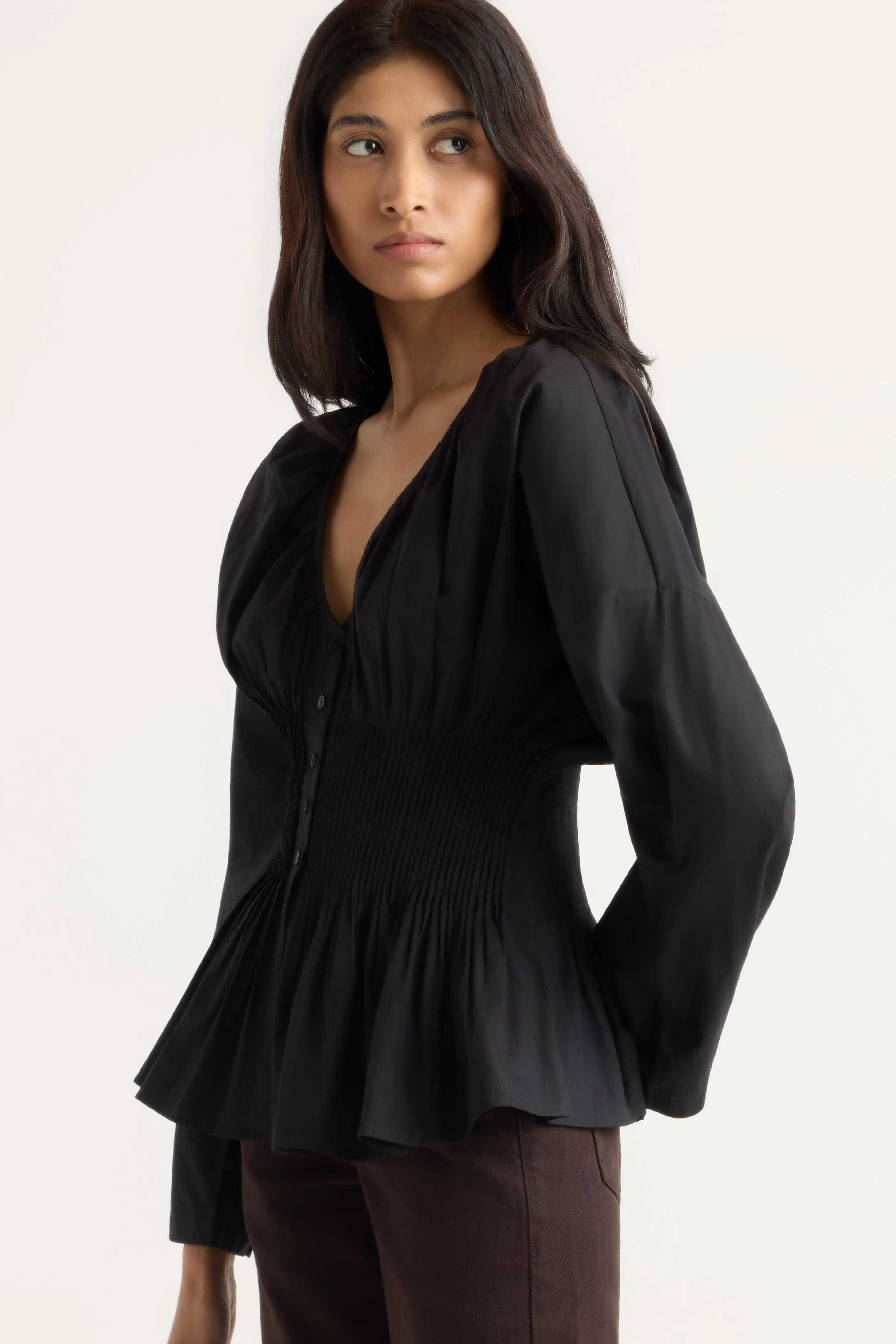 Hiroko Pleated Sculpted Blouse - Image 4